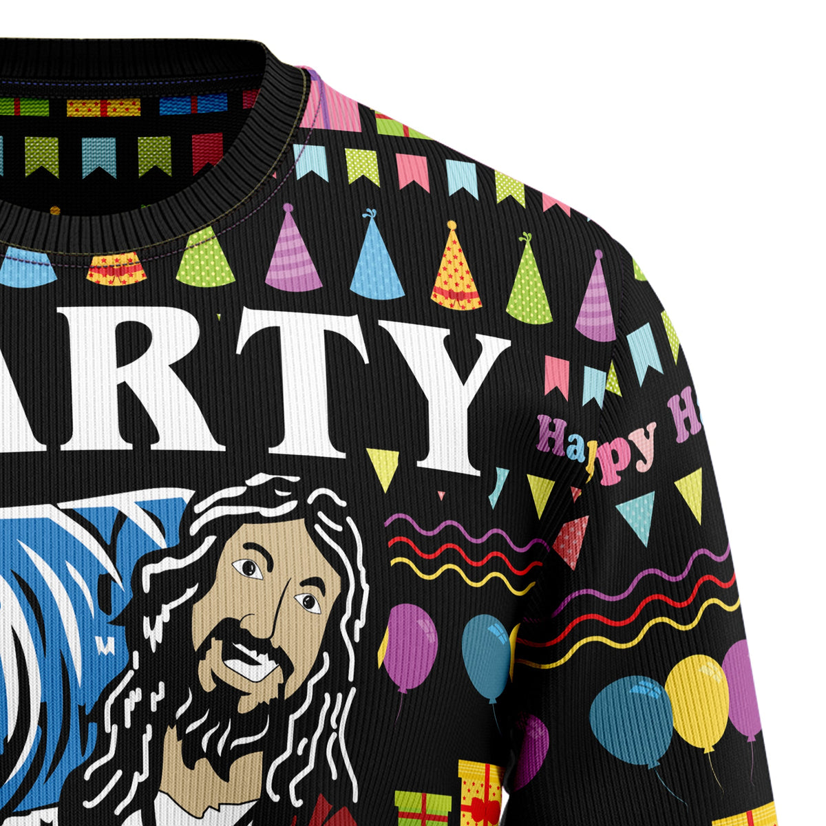Jesus's Party Ugly Christmas Sweater, Christian Christmas Sweater, Religious Holiday Gift for Men and Women
