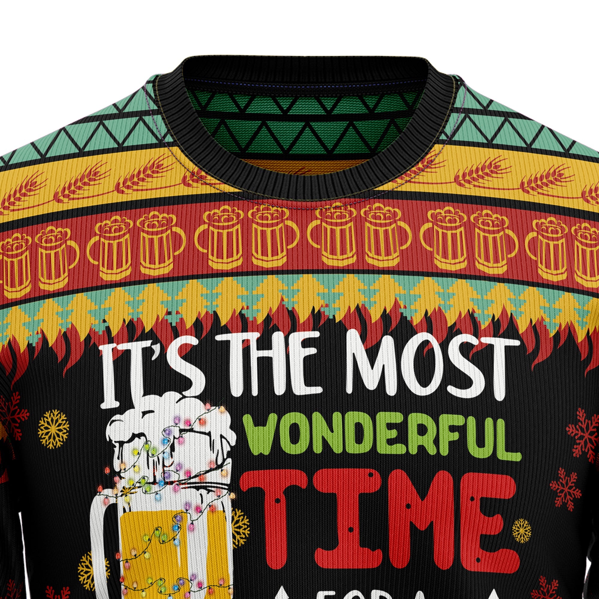 Beer Season Ugly Christmas Sweater - Funny Holiday Party Pullover for Men and Women, Festive Christmas Gift 2026