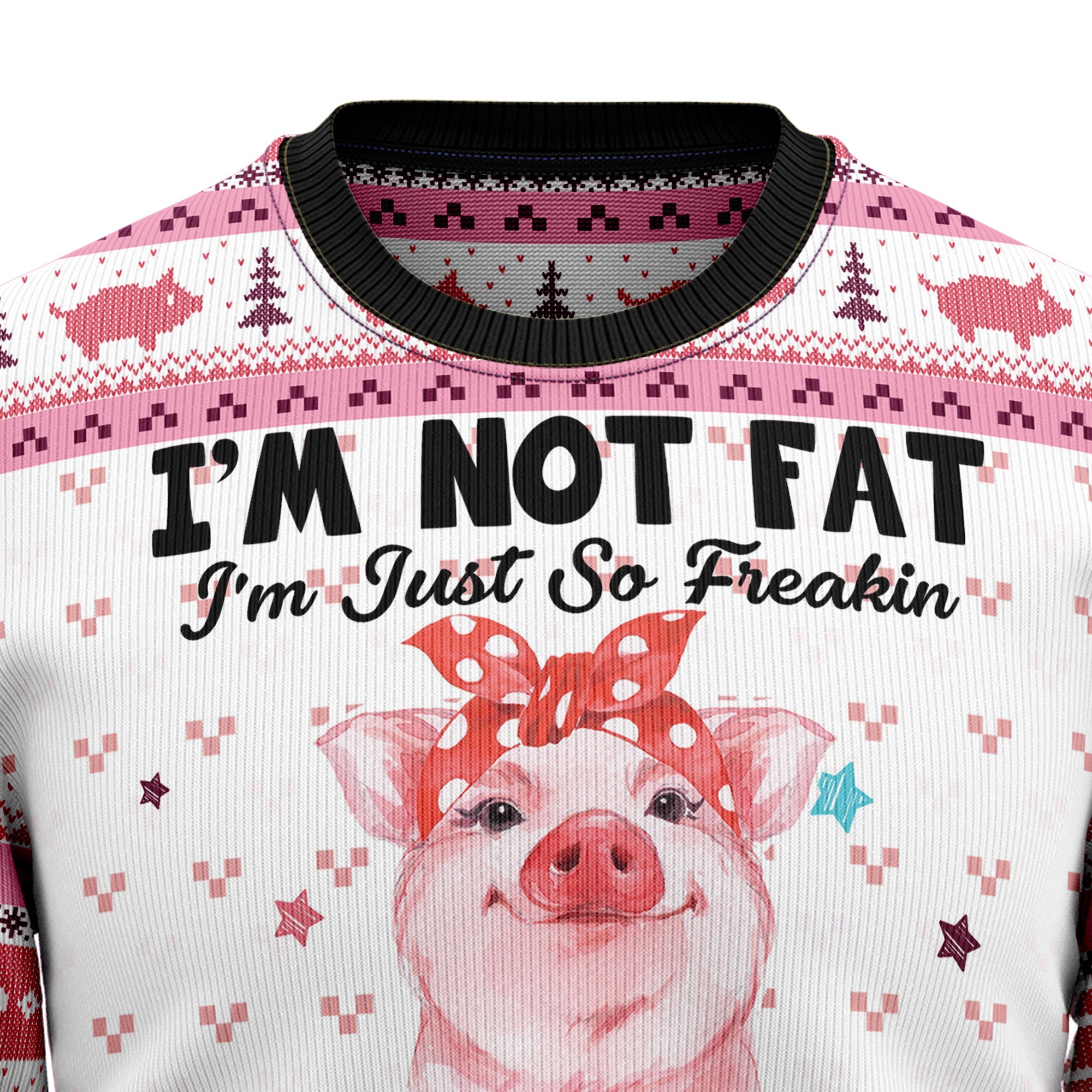 Pig Overflows Ugly Christmas Sweater - Funny Holiday Party Pullover for Men and Women, Festive Christmas Gift 2026