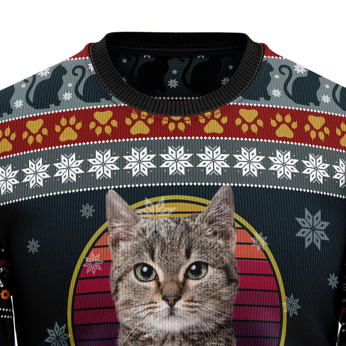 Cat Show Me Your Kitties Ugly Christmas Sweater, Funny Cat Christmas Sweater, Cat Lover Holiday Gift for Adults