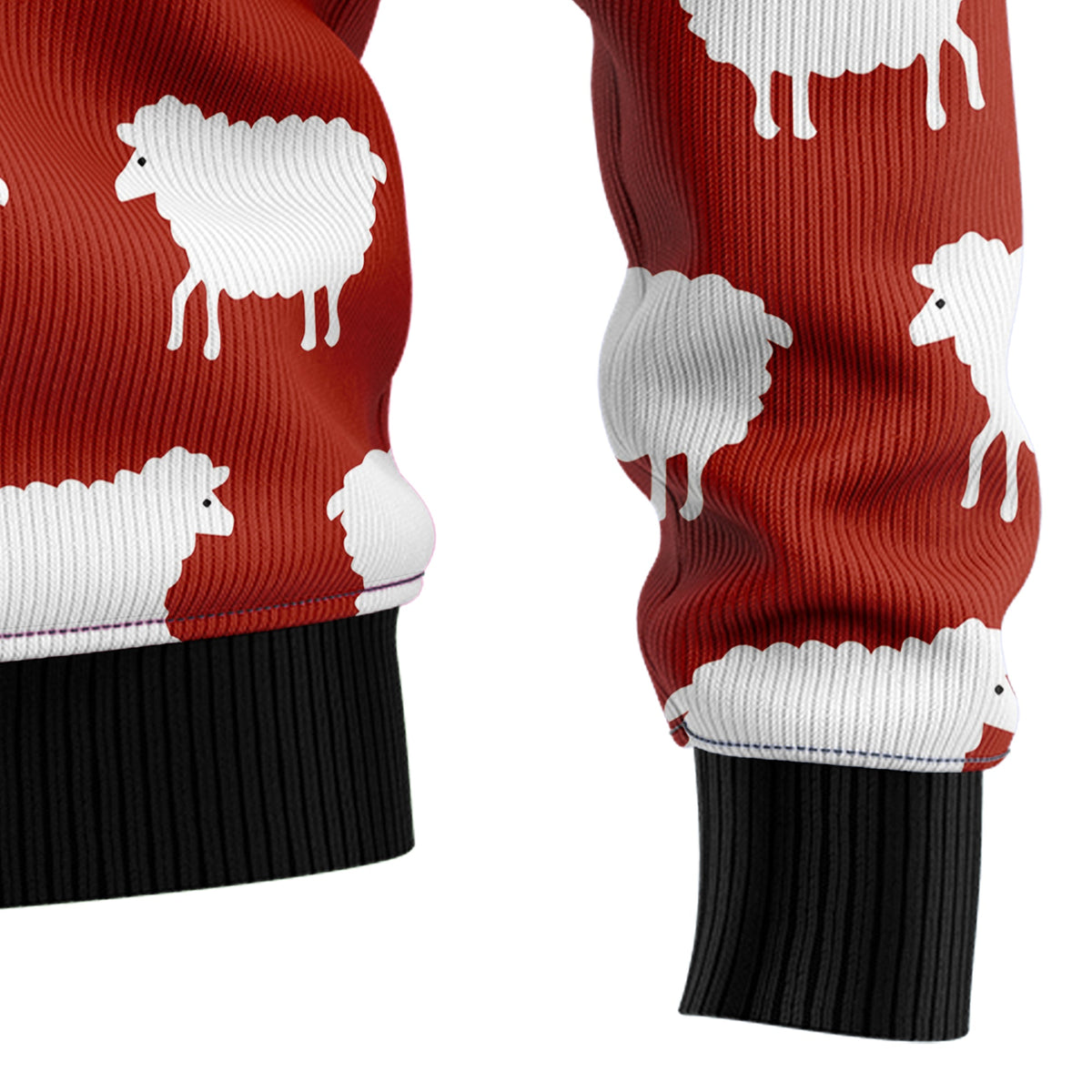 Sheep Black And White Ugly Christmas Sweater, Sheep Christmas Sweater, Farm Animal Holiday Gift for Men Women