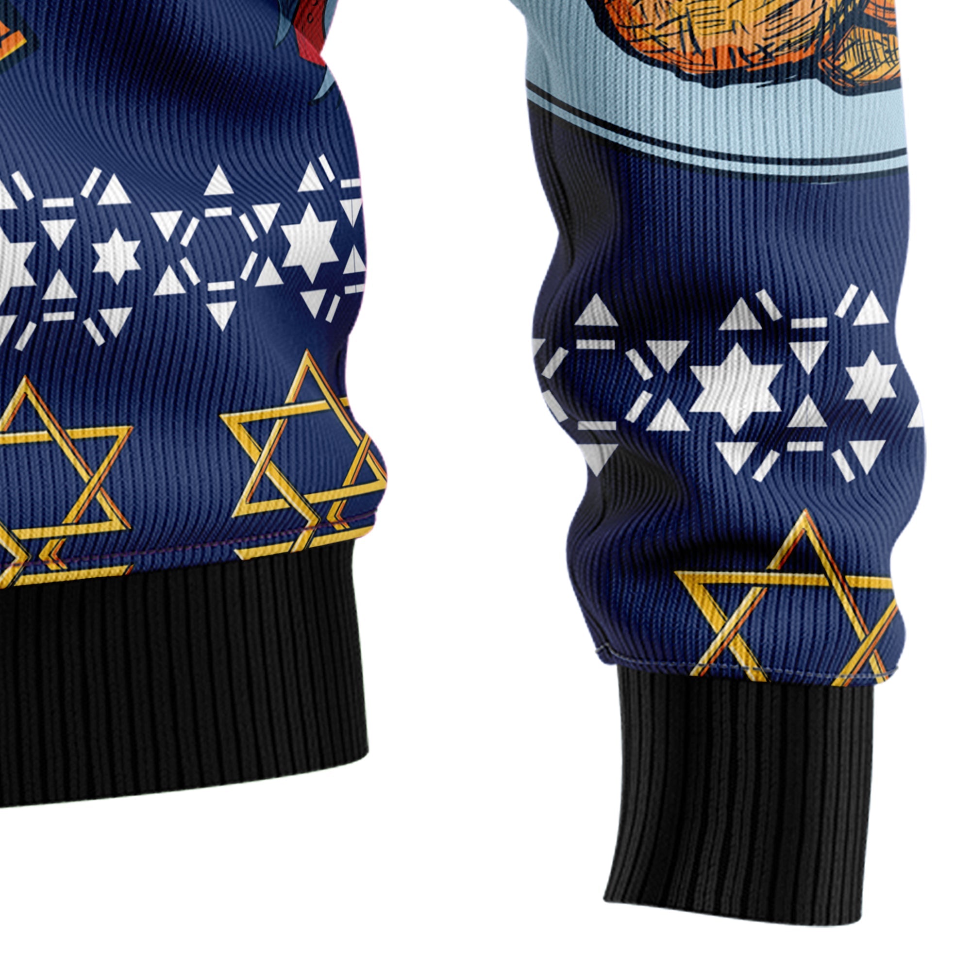 Jewish Hanukkah Ugly Christmas Sweater - Funny Holiday Party Pullover for Men and Women, Festive Christmas Gift 2026