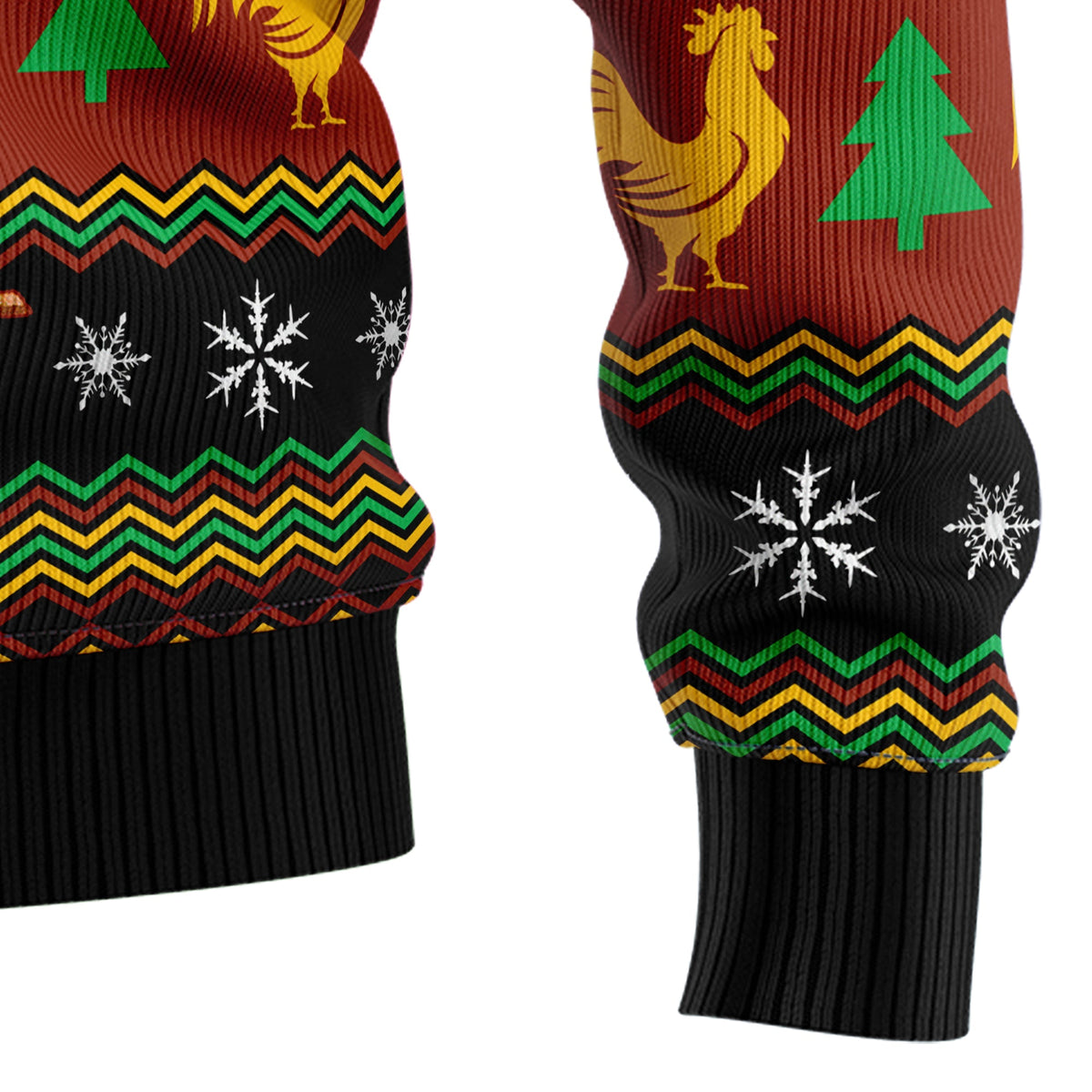 Chicken Cluck-ry Christmas Ugly Christmas Sweater, Chicken Lover Holiday Sweater, Farm Xmas Gift for Men Women