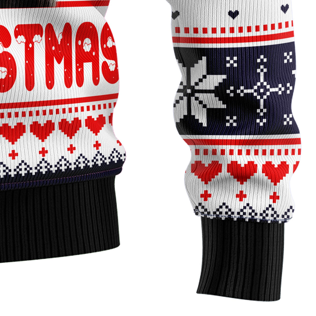 Meowy Christmas Cat Sweater - Funny Ugly Christmas Sweater for Men and Women, Unisex Holiday Party Outfit