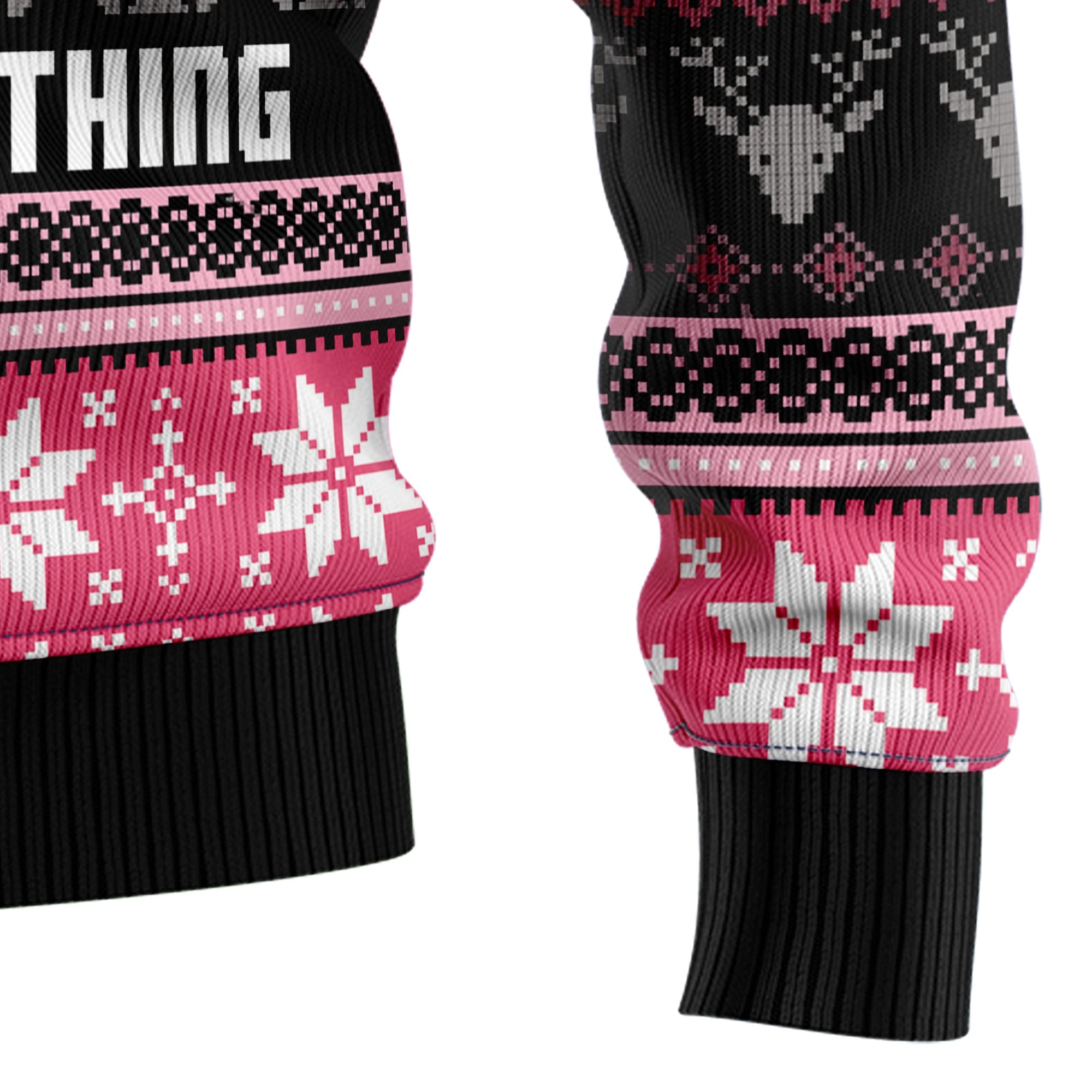 Flamingo Naughty List Ugly Christmas Sweater - Unisex Holiday Party Pullover, Funny Christmas Gift for Men Women