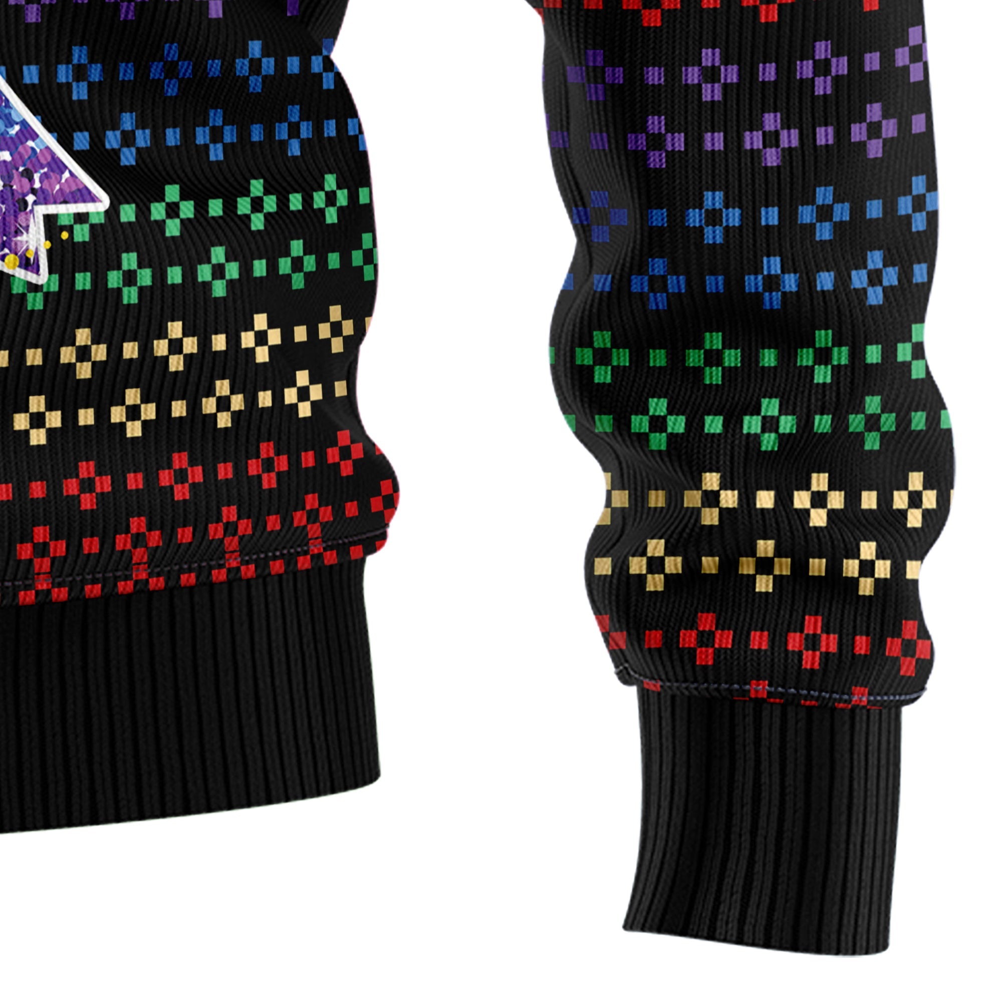 Rainbow Pride Ugly Christmas Sweater - LGBT Rainbow, Unisex Holiday Party Pullover, Funny Christmas Gift for Men Women
