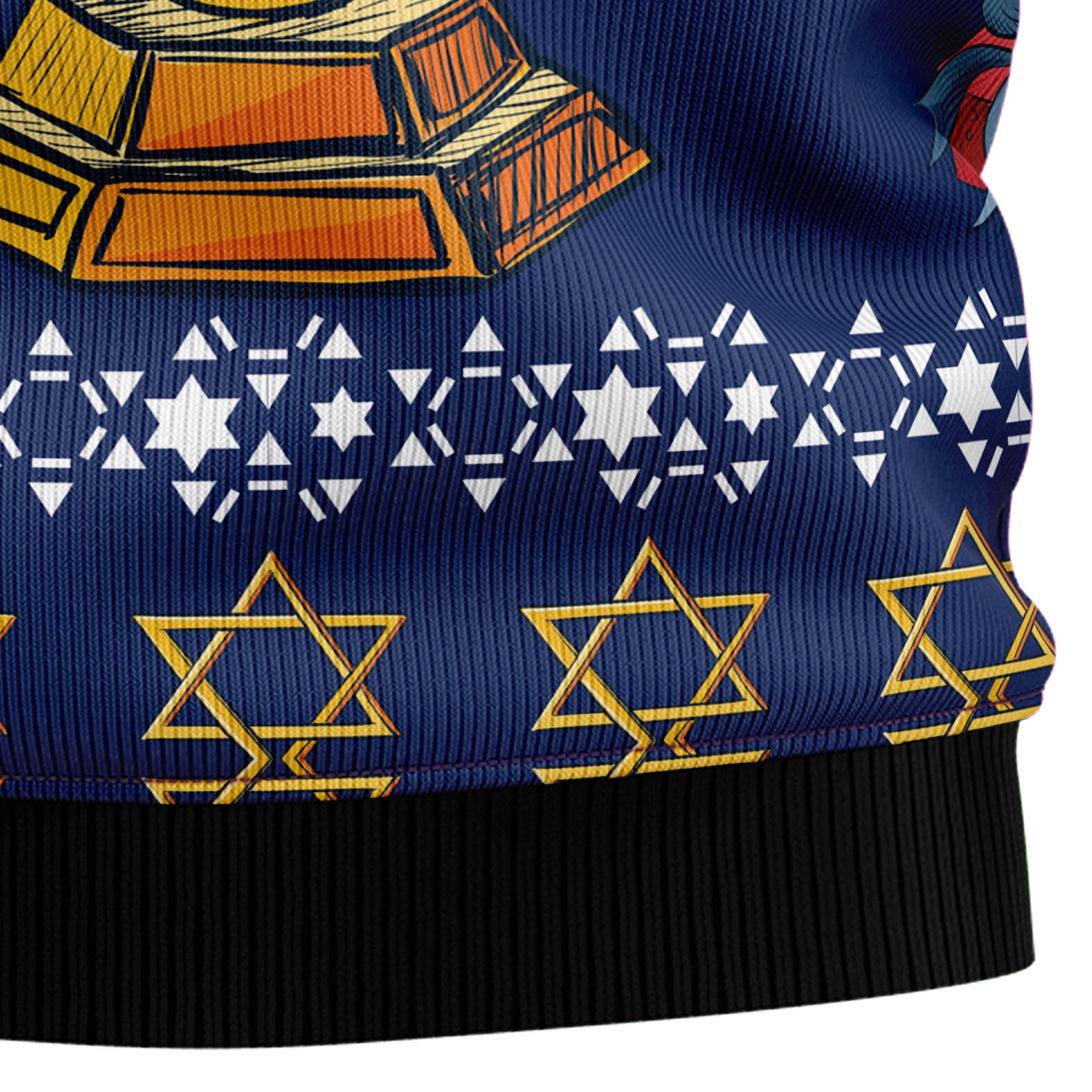 Jewish Hanukkah Ugly Christmas Sweater - Funny Holiday Party Pullover for Men and Women, Festive Christmas Gift 2026