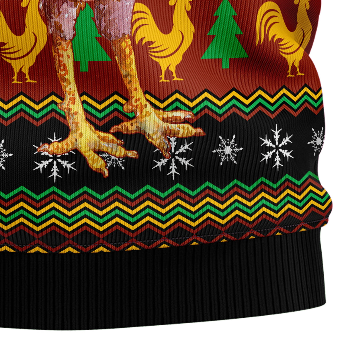 Chicken Cluck-ry Christmas Ugly Christmas Sweater, Chicken Lover Holiday Sweater, Farm Xmas Gift for Men Women