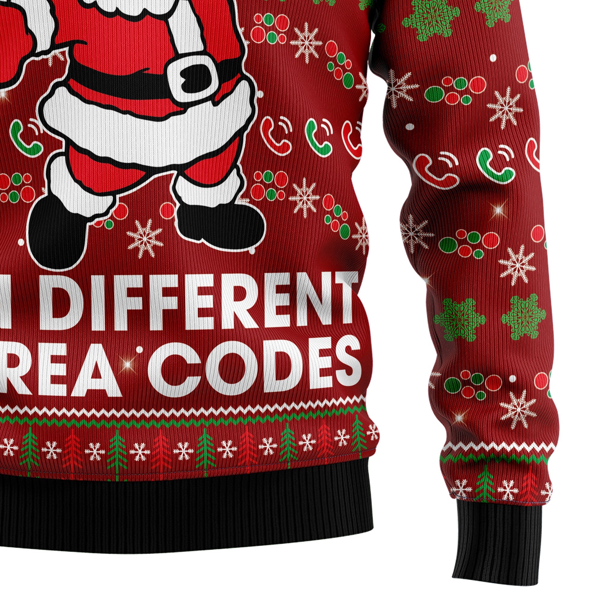I Got Ho's In Different Area Codes Ugly Christmas Sweater, Funny Holiday Party Outfit for Men and Women, Xmas Gift 2026