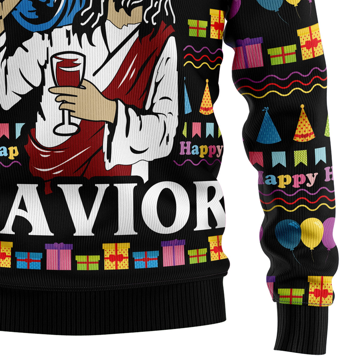 Jesus's Party Ugly Christmas Sweater, Christian Christmas Sweater, Religious Holiday Gift for Men and Women