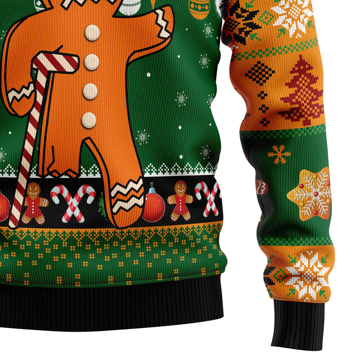 Oh Snap Gingerbread Ugly Christmas Sweater, Gingerbread Christmas Sweater, Funny Holiday Gift for Men and Women