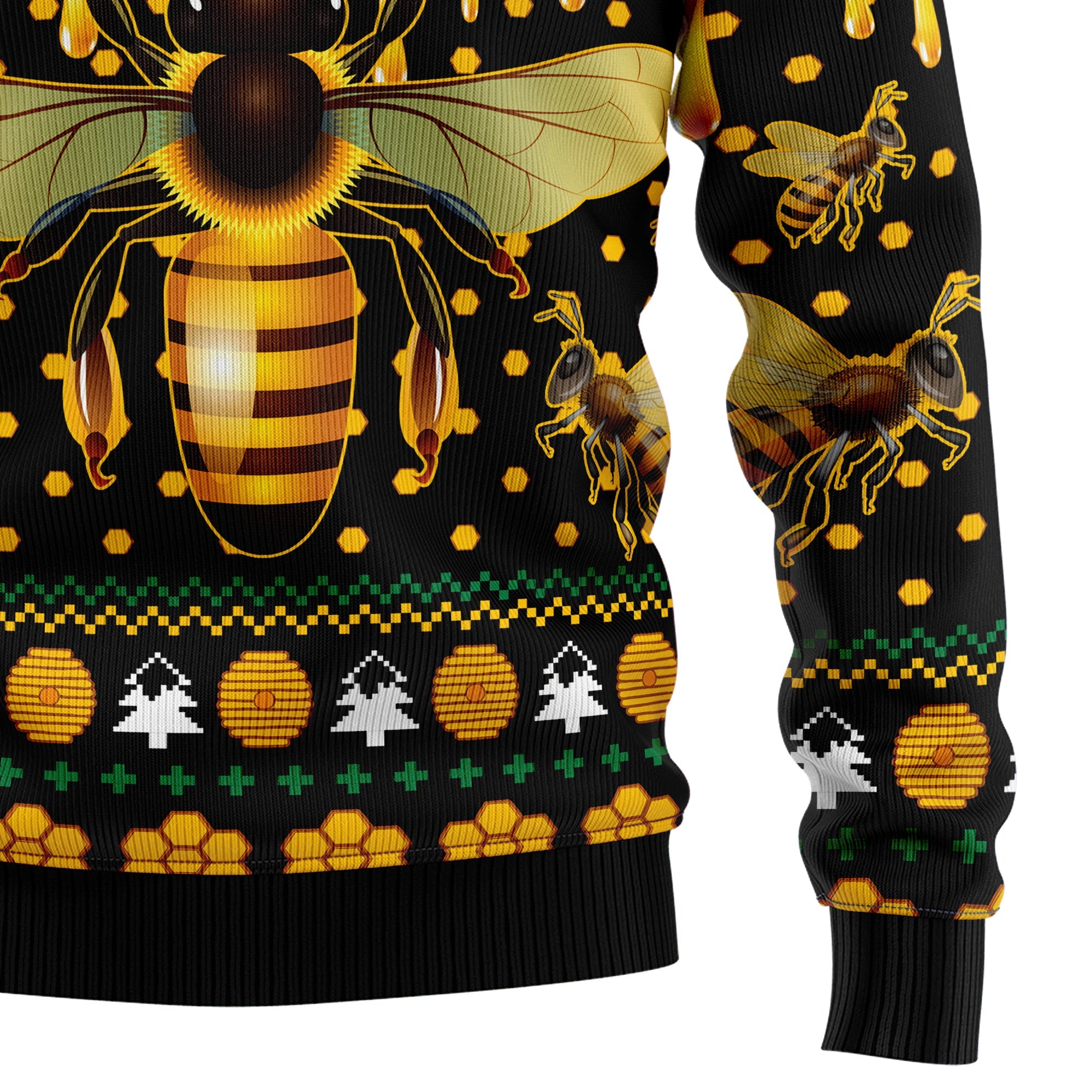 Bee Merry Ugly Christmas Sweater - Funny Holiday Party Pullover for Men and Women, Festive Christmas Gift 2026