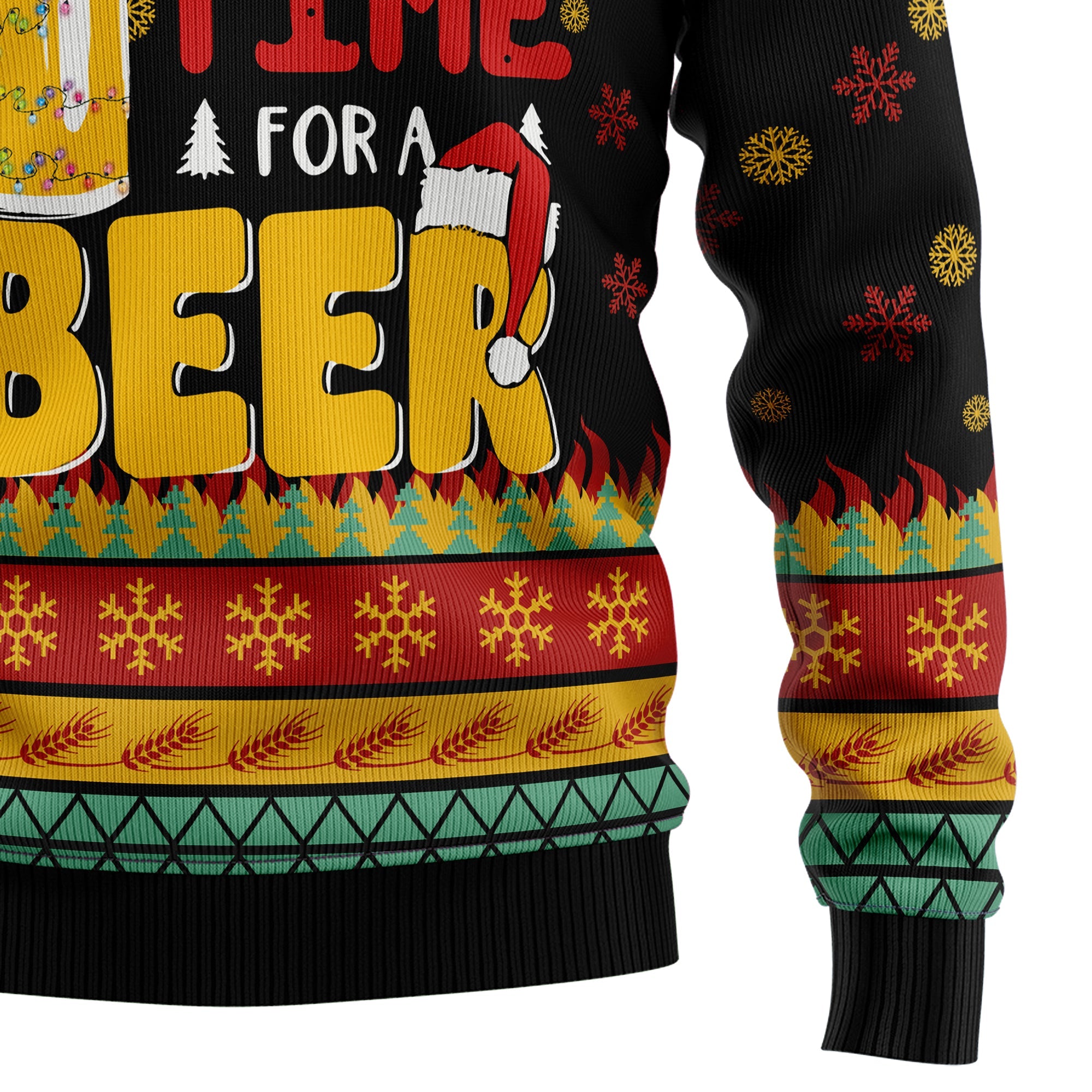 Beer Season Ugly Christmas Sweater - Funny Holiday Party Pullover for Men and Women, Festive Christmas Gift 2026