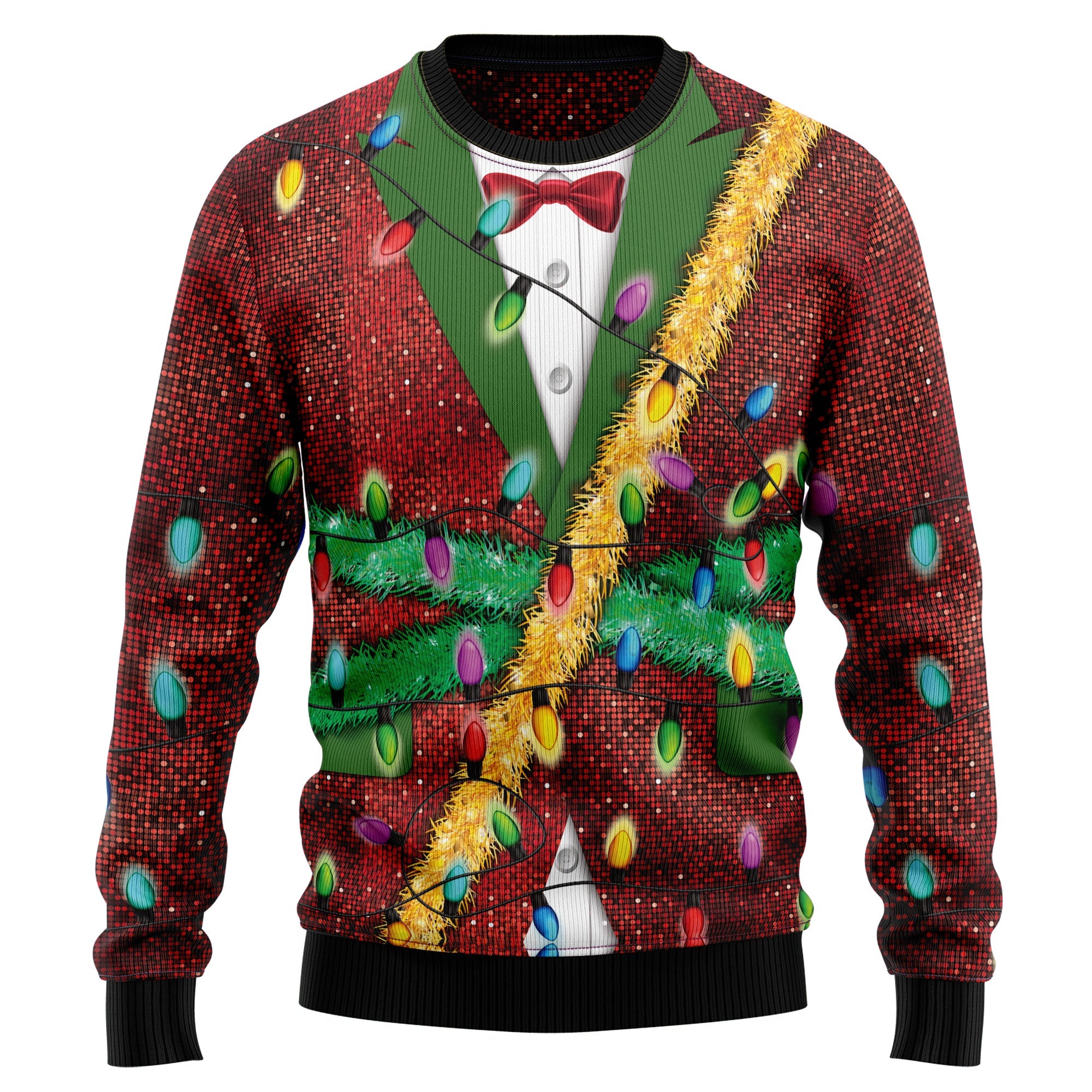 Christmas Light Ugly Christmas Sweater - Funny Holiday Party Pullover for Men and Women, Festive Christmas Gift 2026