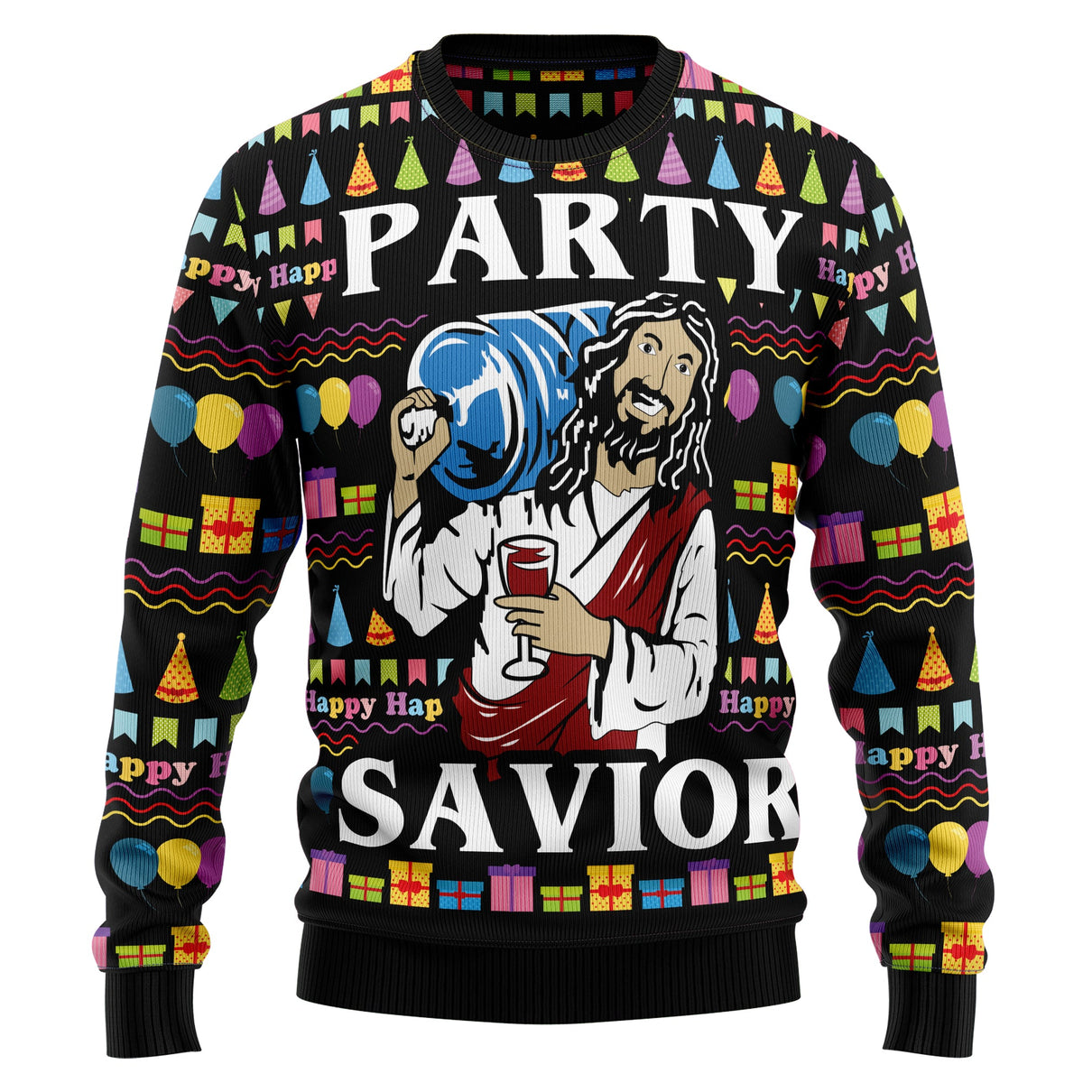 Jesus's Party Ugly Christmas Sweater, Christian Christmas Sweater, Religious Holiday Gift for Men and Women