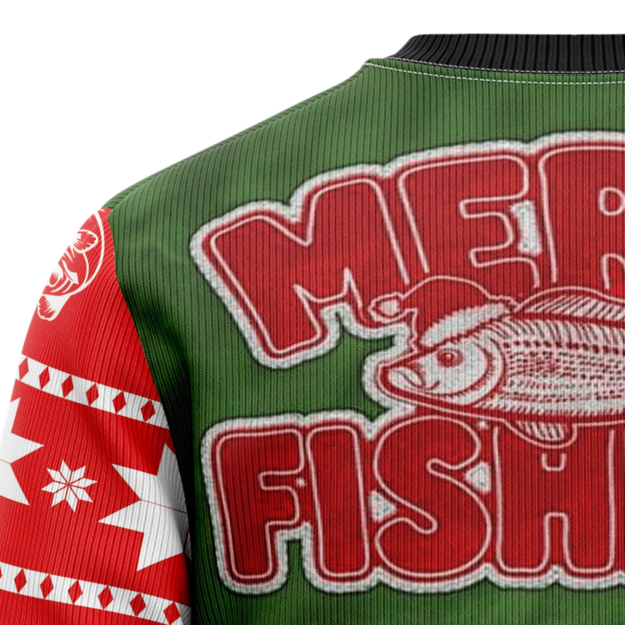 Merry Fishmas Ugly Christmas Sweater - Funny Holiday Party Pullover for Men and Women, Festive Christmas Gift 2026