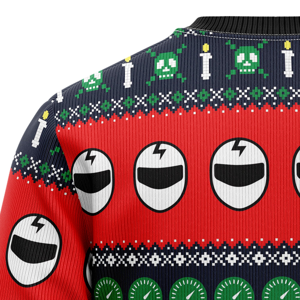 Motorbike Braaap Ugly Christmas Sweater, Motorcycle Christmas Sweater, Biker Holiday Sweater, Gift for Men Women