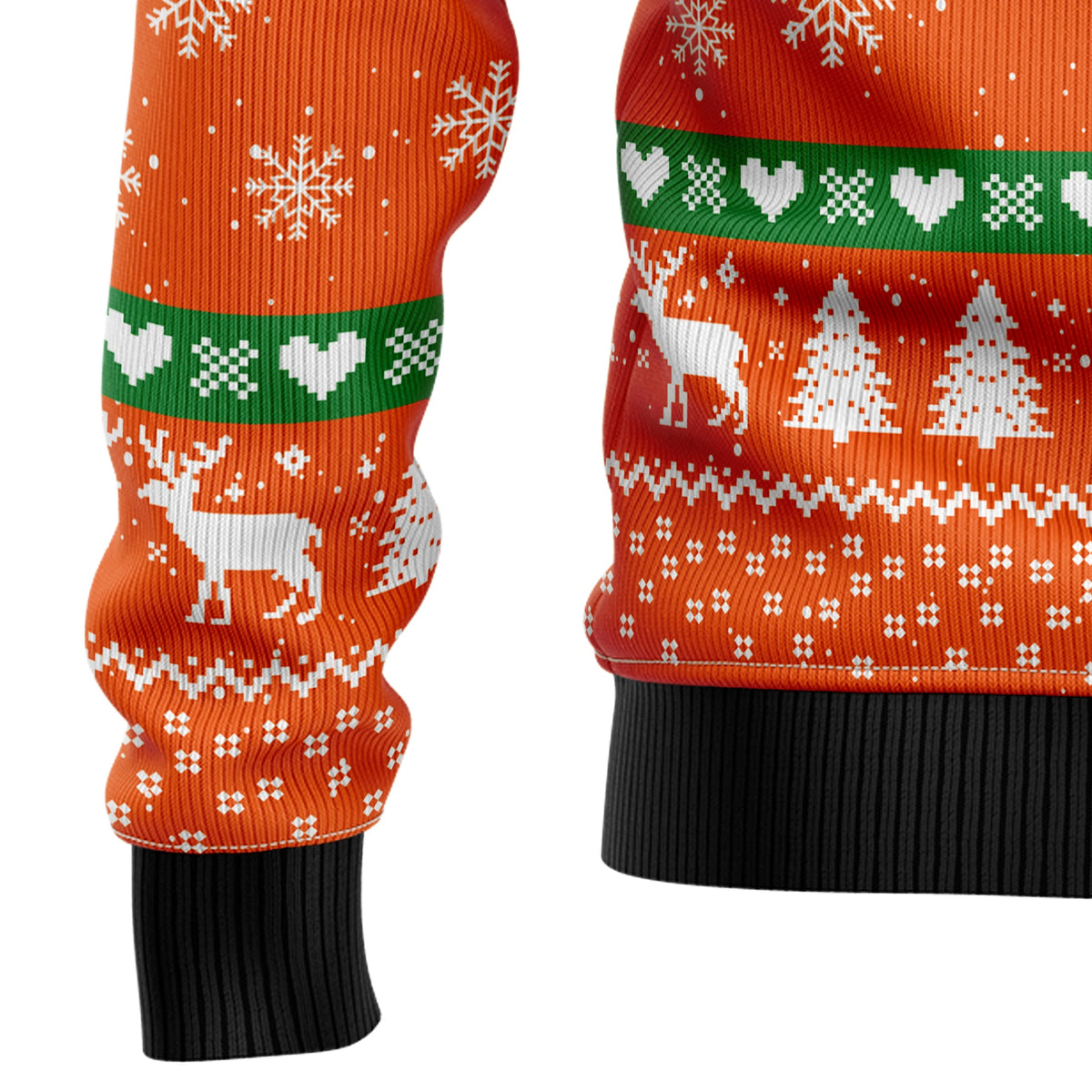 Deer Merry Huntmas Christmas Sweater - Funny Ugly Christmas Sweater for Men and Women, Unisex Holiday Party Outfit