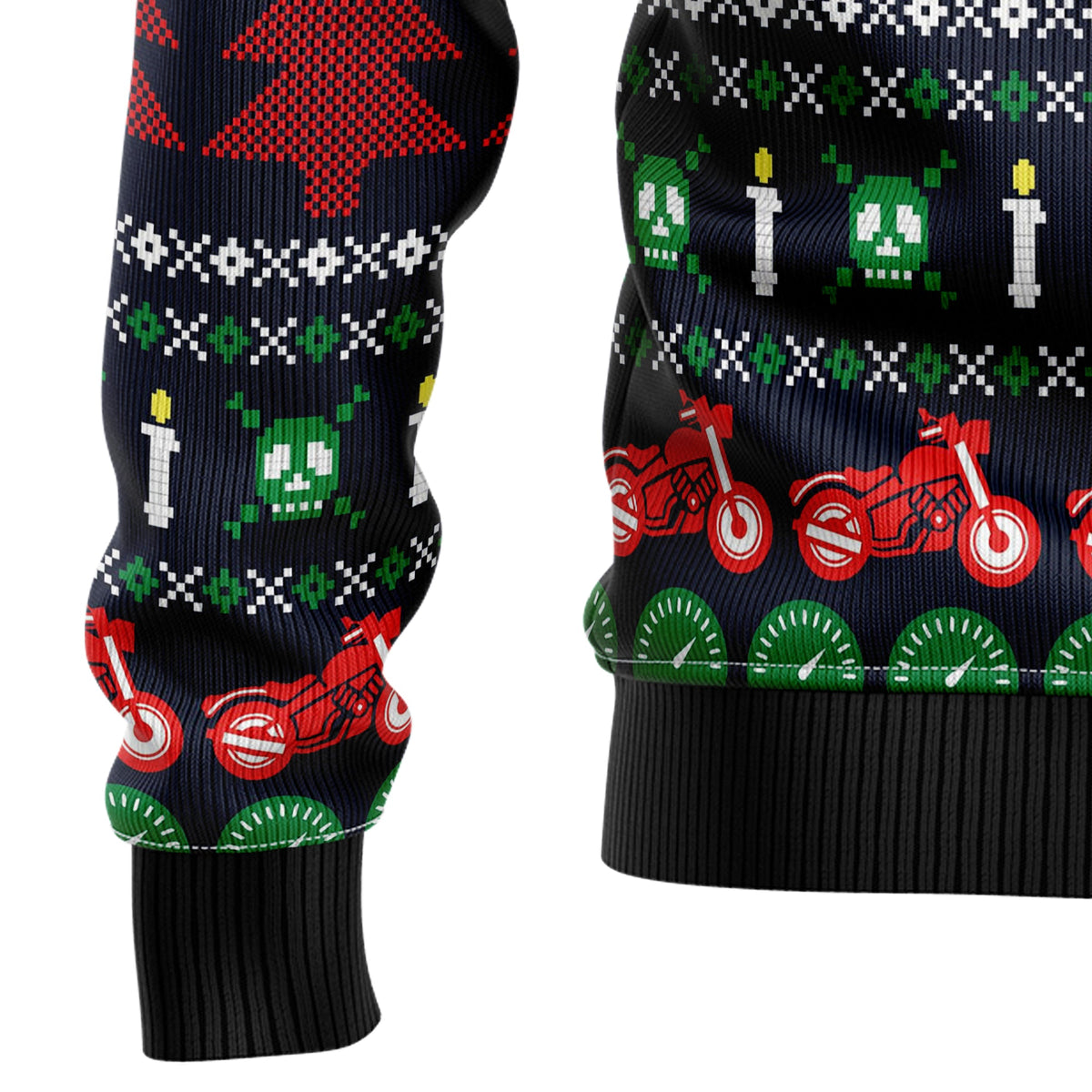 Motorbike Braaap Ugly Christmas Sweater, Motorcycle Christmas Sweater, Biker Holiday Sweater, Gift for Men Women