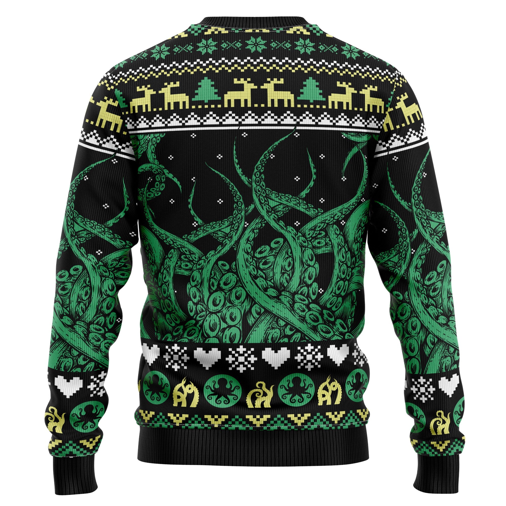 Cool Octopus Ugly Christmas Sweater, Funny Ocean Animal Christmas Sweater for Men Women, Unique Holiday Gift for Sea Life Fans
