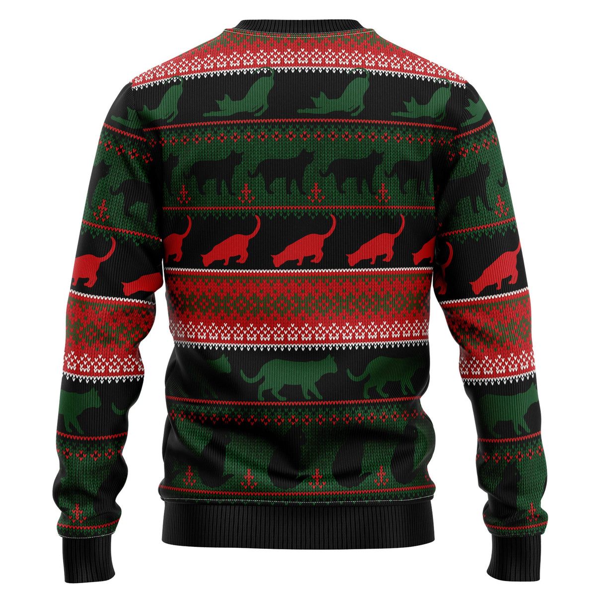 Black Cat Sleigh To Death Star Ugly Christmas Sweater, Funny Cat Christmas Sweater, Cat Lover Holiday Gift