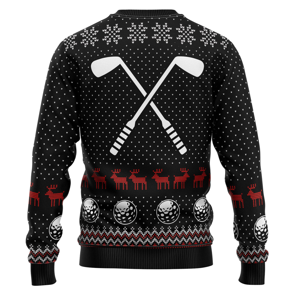 Golf Sucks Christmas Sweater - Funny Ugly Christmas Sweater for Men and Women, Unisex Holiday Party Outfit