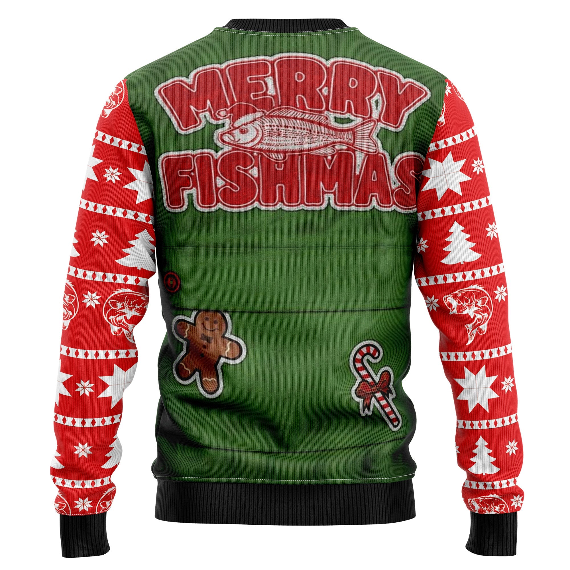 Merry Fishmas Ugly Christmas Sweater - Funny Holiday Party Pullover for Men and Women, Festive Christmas Gift 2026