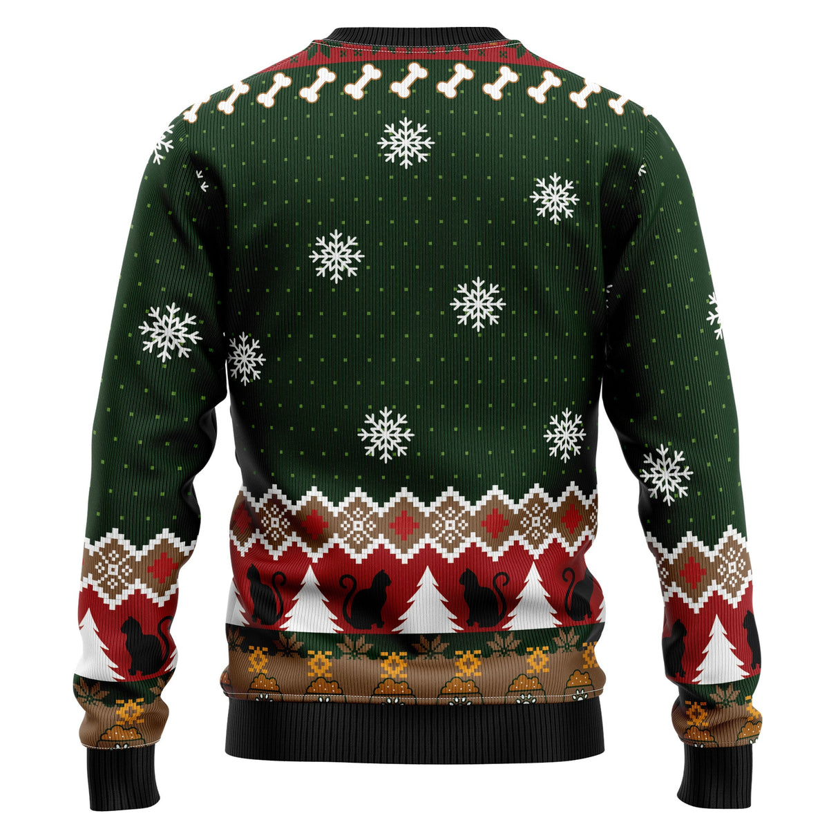 Grumpy Cat Christmas Sweater - Funny Ugly Christmas Sweater for Men and Women, Unisex Holiday Party Outfit