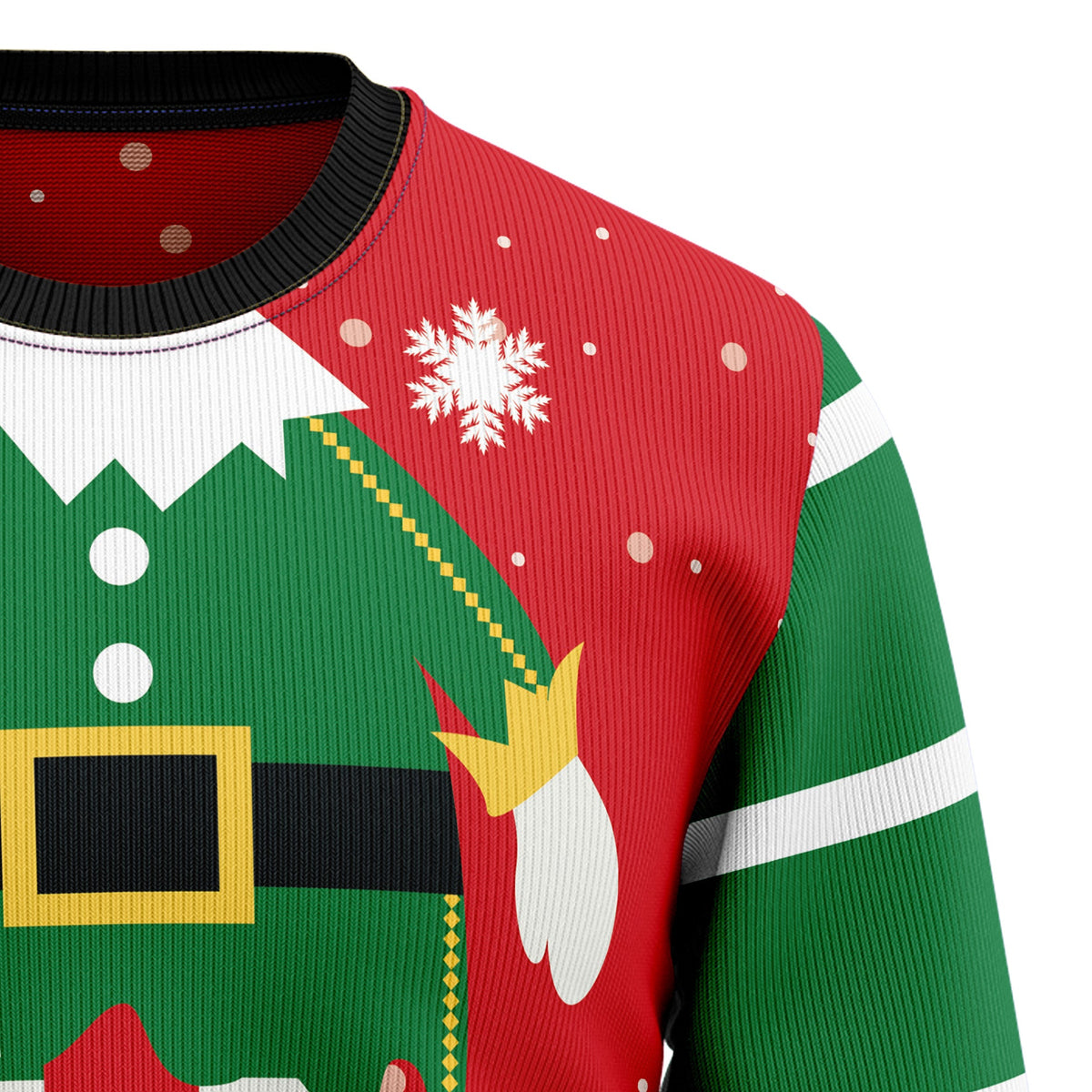 Bossy Elf Christmas Sweater - Funny Ugly Christmas Sweater for Men and Women, Unisex Holiday Party Outfit