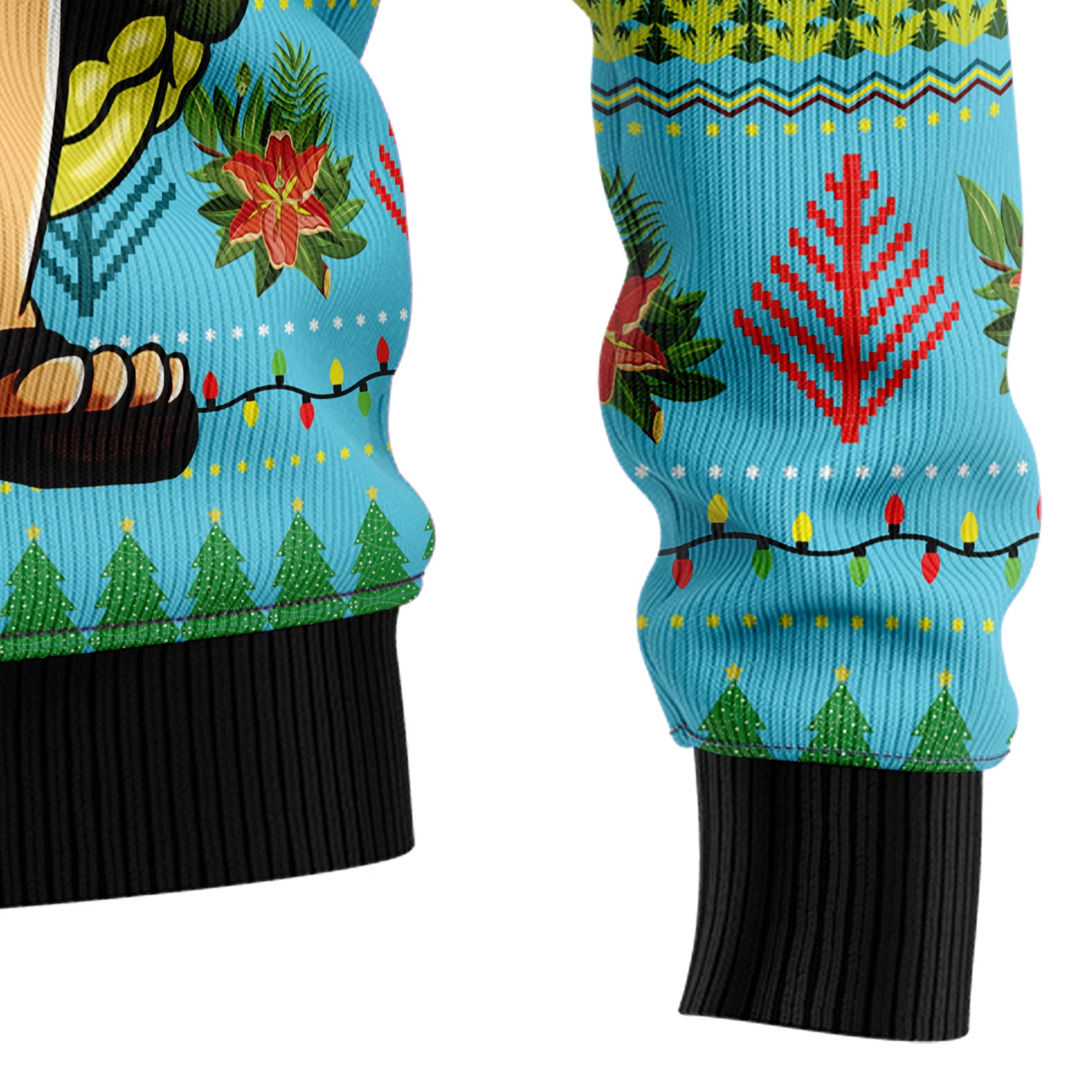 Hawaiian Christmas Santa Claus Ugly Christmas Sweater - Funny Holiday Party Outfit for Men and Women, Xmas Gift 2026