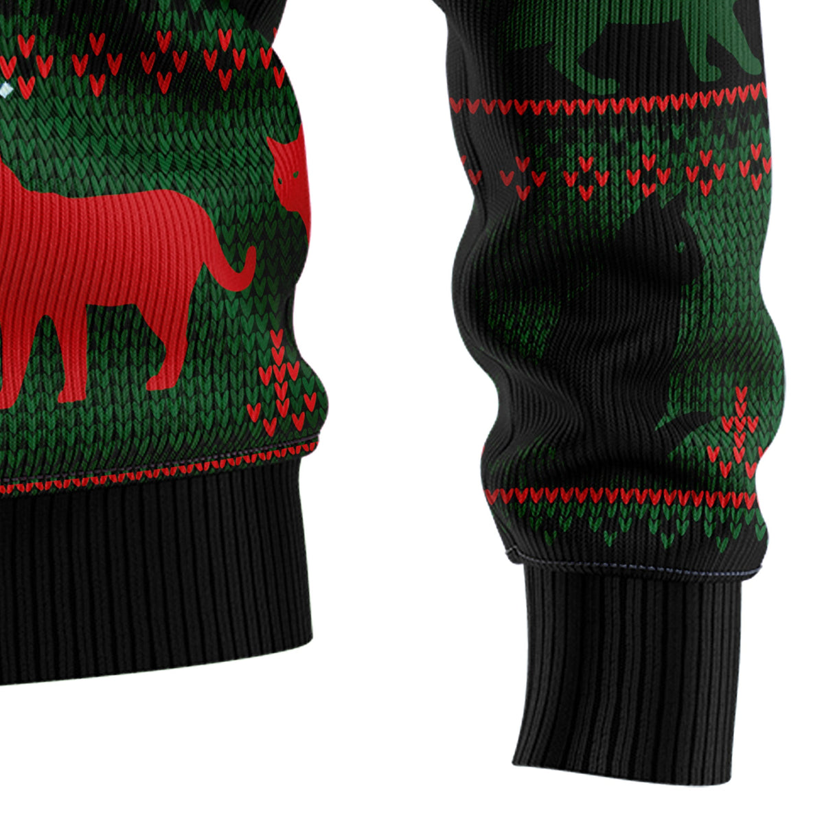 Black Cat Sleigh To Death Star Ugly Christmas Sweater, Funny Cat Christmas Sweater, Cat Lover Holiday Gift