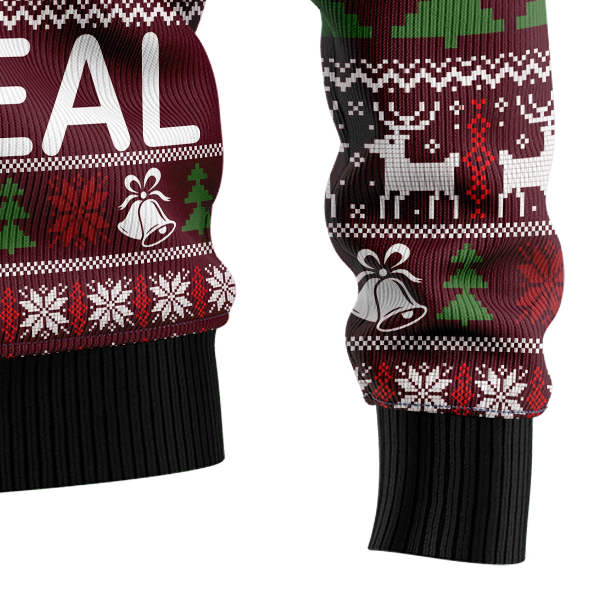 Ask Your Mom If I Am Real Santa Sweater - Funny Ugly Christmas Sweater for Men and Women, Unisex Holiday Party Outfit
