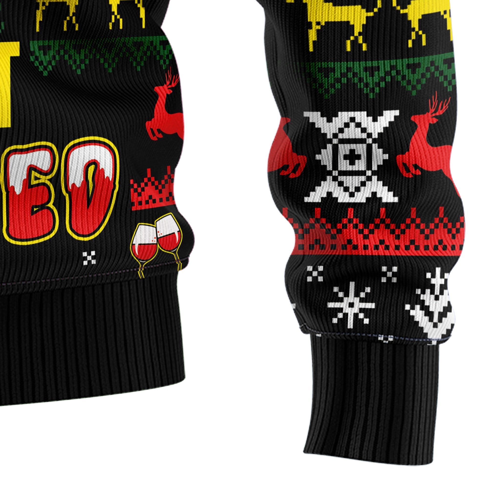 Reindeer Ugly Christmas Sweater - Time To Get Blitzened, Funny Holiday Party Outfit for Men and Women, Xmas Gift 2026