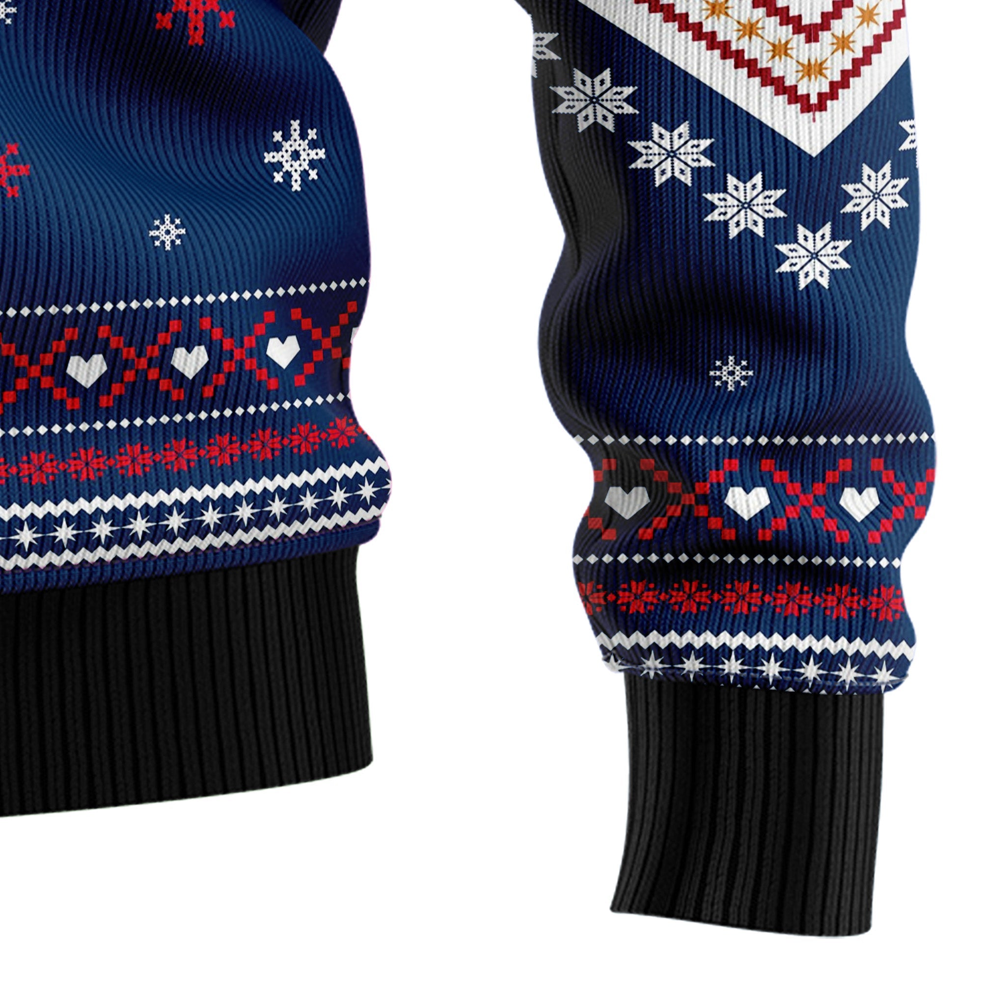 Texas Flag Ugly Christmas Sweater, USA Flag Holiday Pullover, Patriotic Christmas Party Outfit and Gift for Texas Lovers