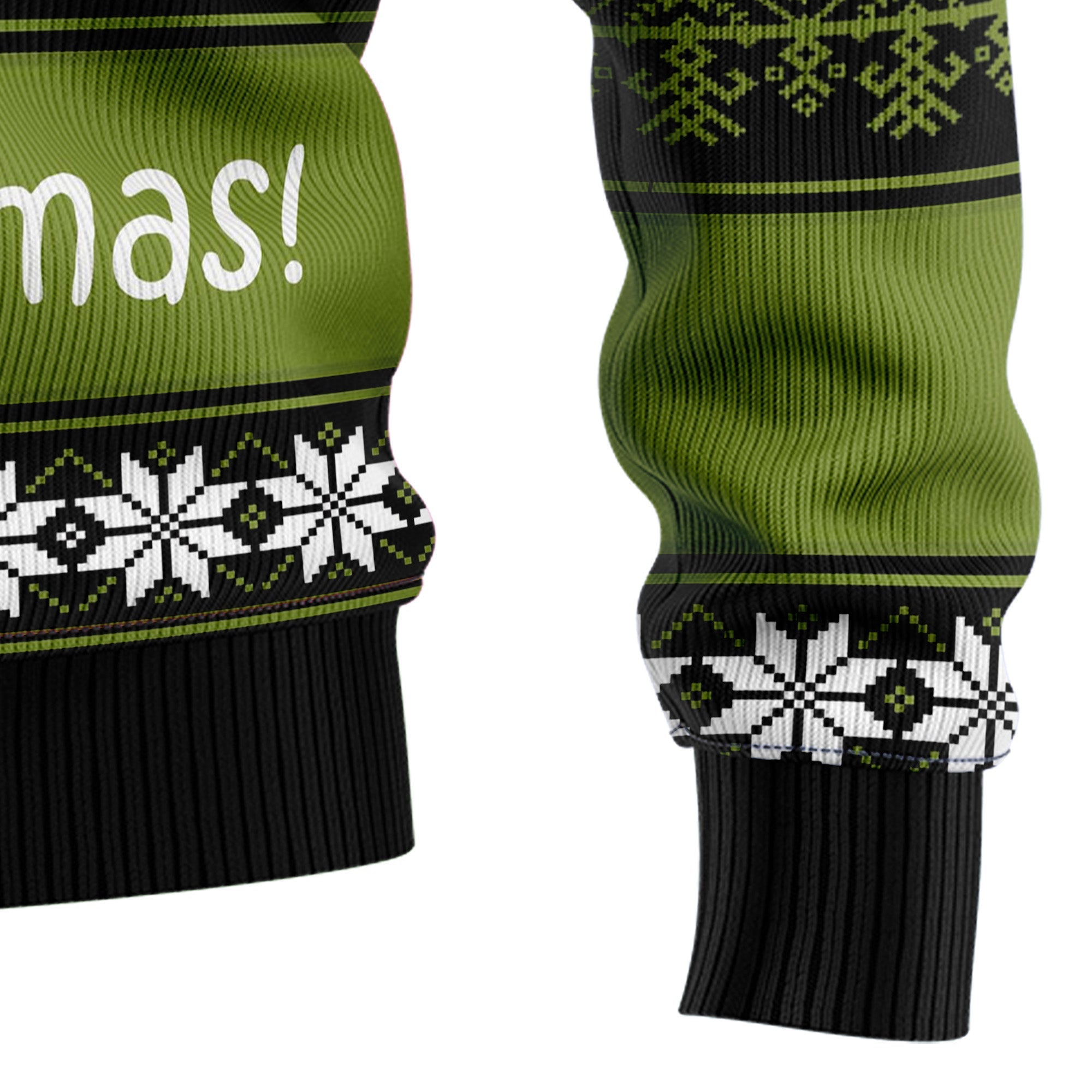 Fishing Merry Fishmas Ugly Christmas Sweater - Unisex Holiday Party Pullover, Funny Christmas Gift for Men Women