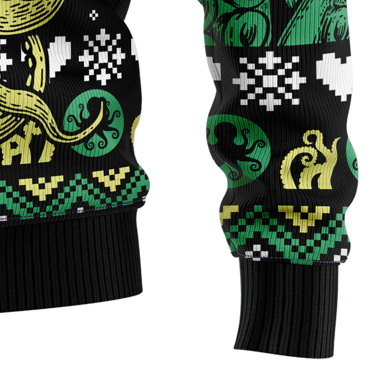 Cool Octopus Ugly Christmas Sweater, Funny Ocean Animal Christmas Sweater for Men Women, Unique Holiday Gift for Sea Life Fans