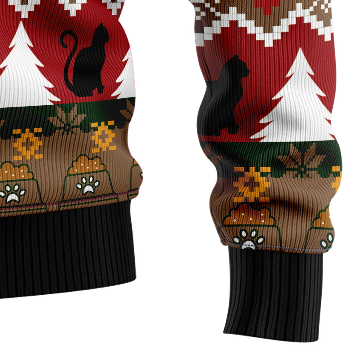 Grumpy Cat Christmas Sweater - Funny Ugly Christmas Sweater for Men and Women, Unisex Holiday Party Outfit