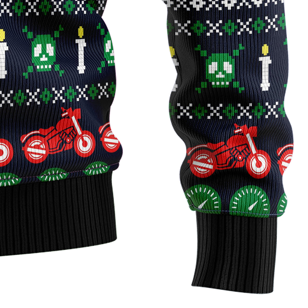 Motorbike Braaap Ugly Christmas Sweater, Motorcycle Christmas Sweater, Biker Holiday Sweater, Gift for Men Women