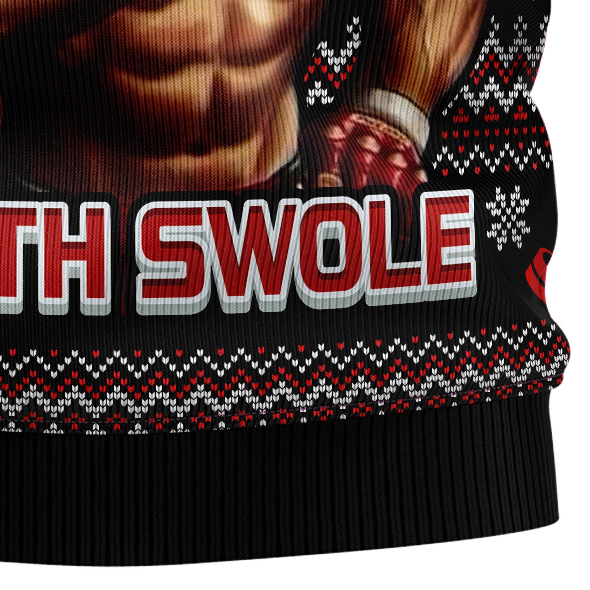 Welcome To The North Swole Ugly Christmas Sweater - Unisex Holiday Party Pullover, Funny Christmas Gift for Men Women