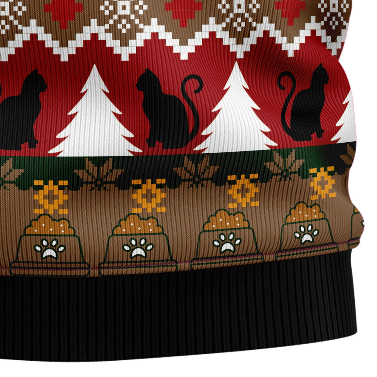 Grumpy Cat Christmas Sweater - Funny Ugly Christmas Sweater for Men and Women, Unisex Holiday Party Outfit