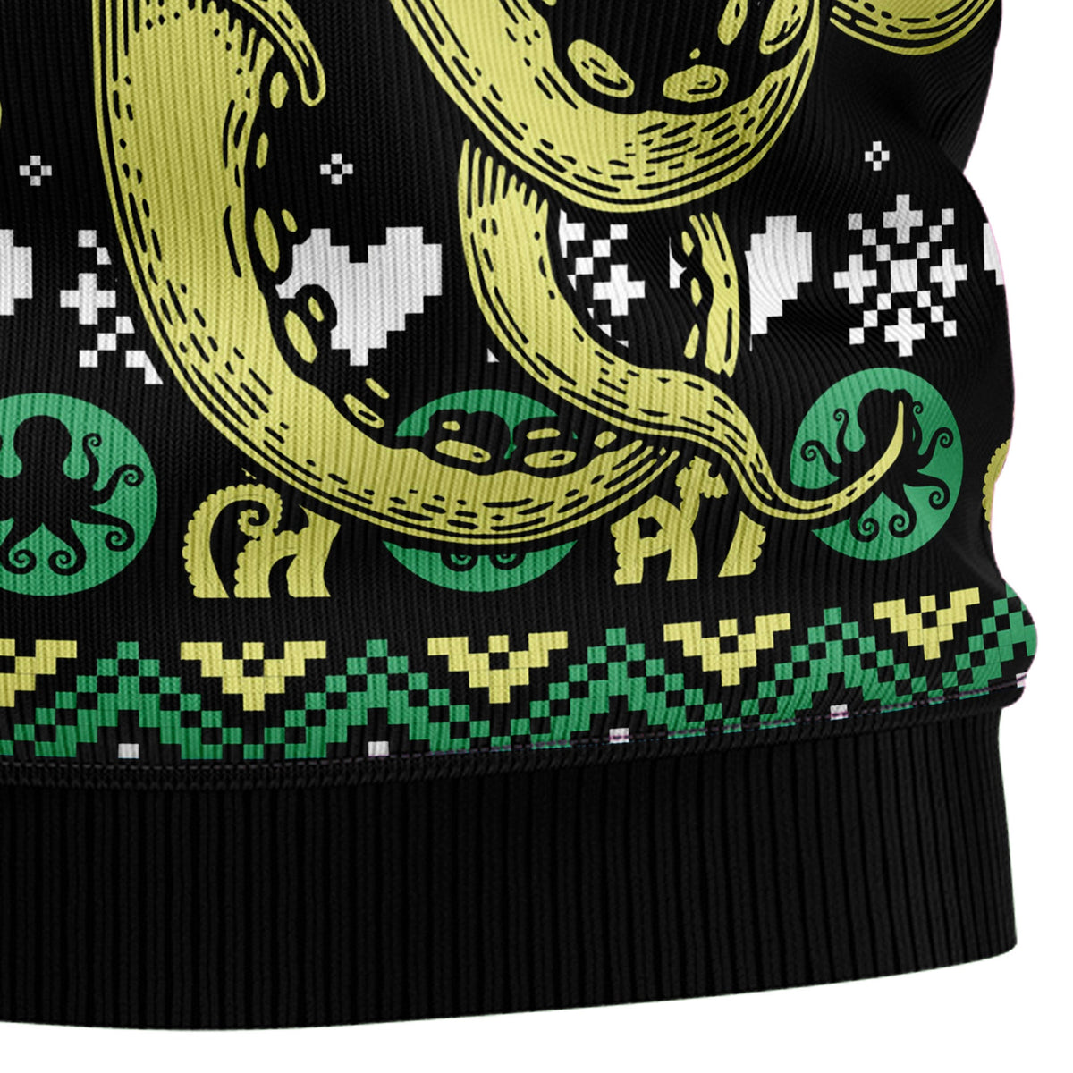 Cool Octopus Ugly Christmas Sweater, Funny Ocean Animal Christmas Sweater for Men Women, Unique Holiday Gift for Sea Life Fans