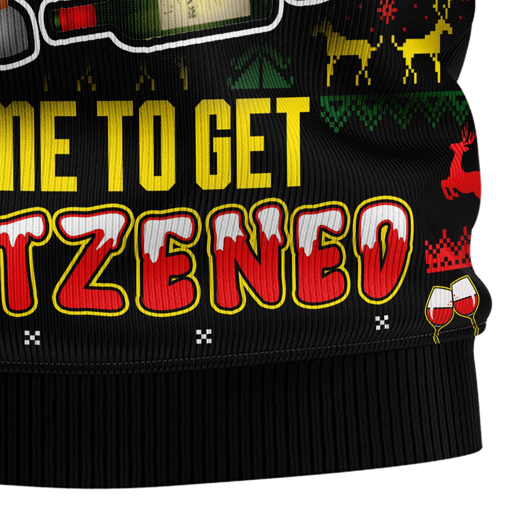 Reindeer Ugly Christmas Sweater - Time To Get Blitzened, Funny Holiday Party Outfit for Men and Women, Xmas Gift 2026
