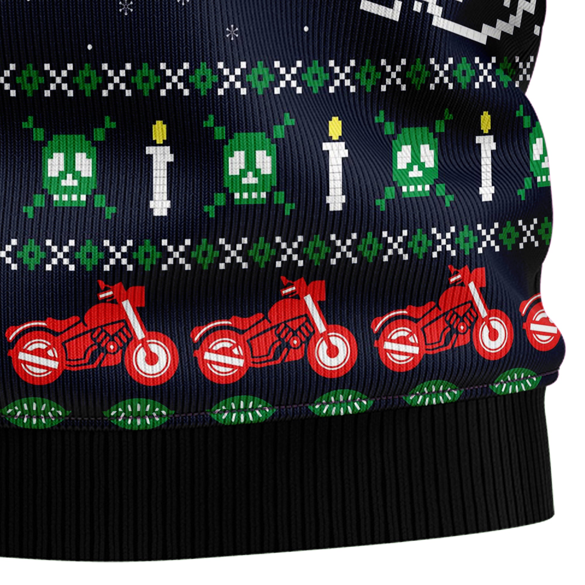 Motorbike Braaap Ugly Christmas Sweater, Motorcycle Christmas Sweater, Biker Holiday Sweater, Gift for Men Women