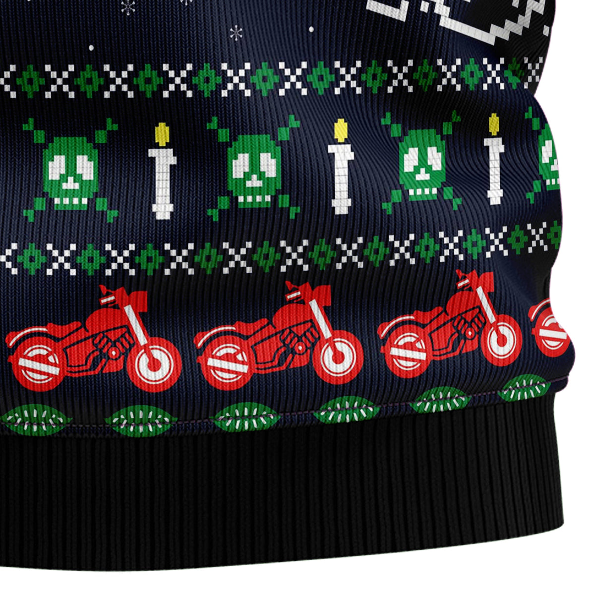 Motorbike Braaap Ugly Christmas Sweater, Motorcycle Christmas Sweater, Biker Holiday Sweater, Gift for Men Women