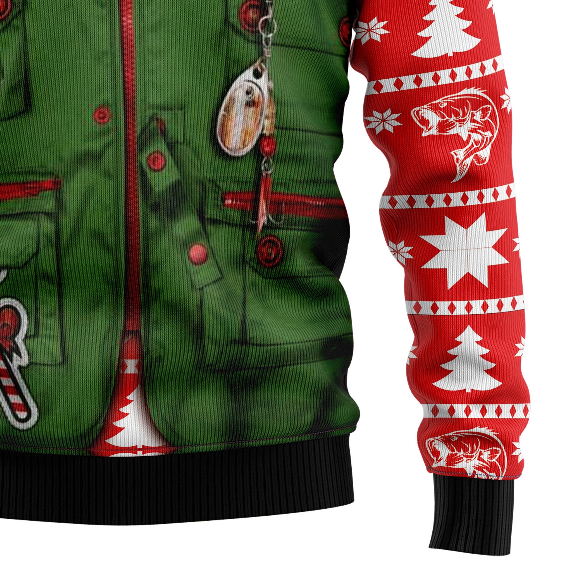 Merry Fishmas Ugly Christmas Sweater - Funny Holiday Party Pullover for Men and Women, Festive Christmas Gift 2026