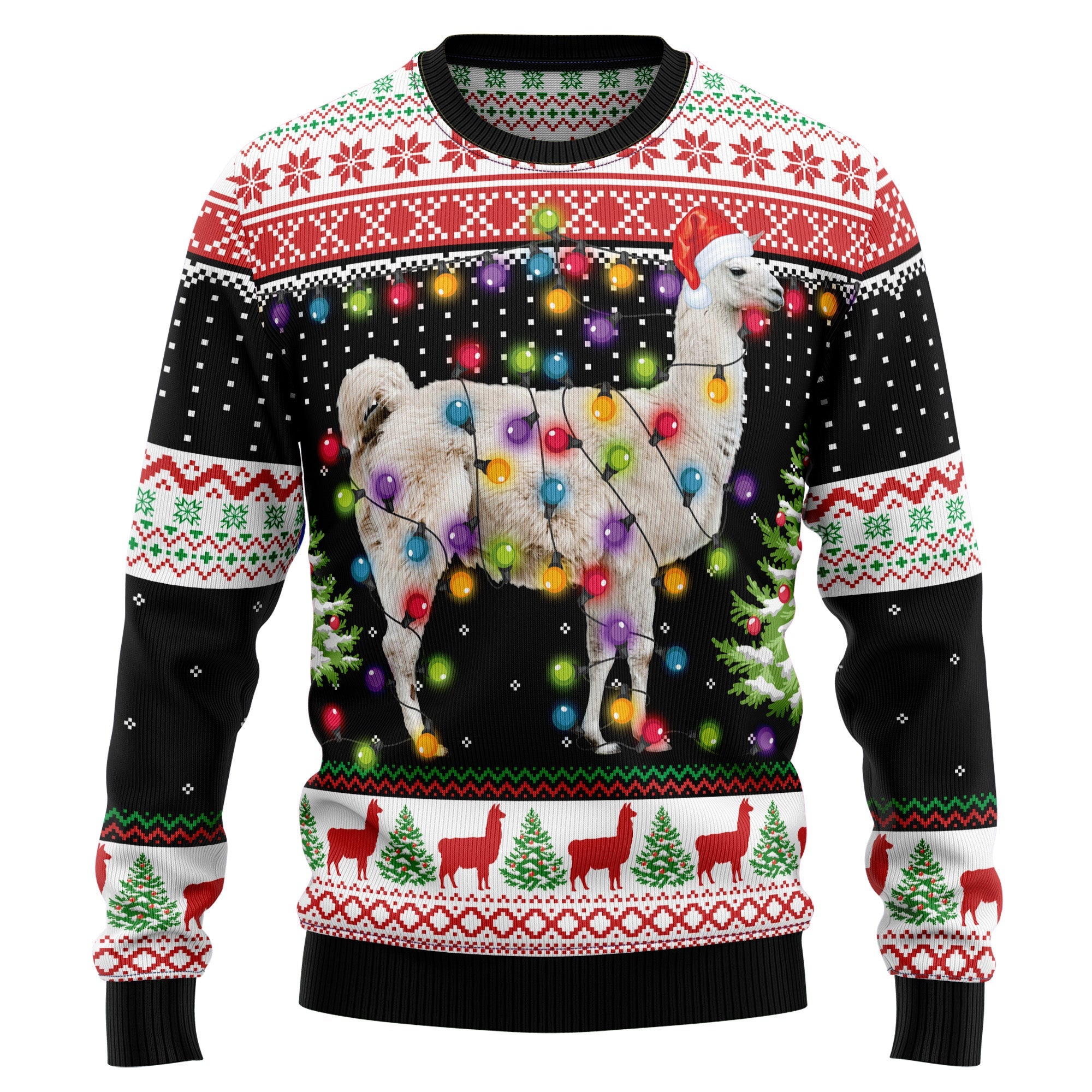 Llama Hit That Ugly Christmas Sweater - Funny Holiday Party Pullover for Men and Women, Festive Christmas Gift 2026