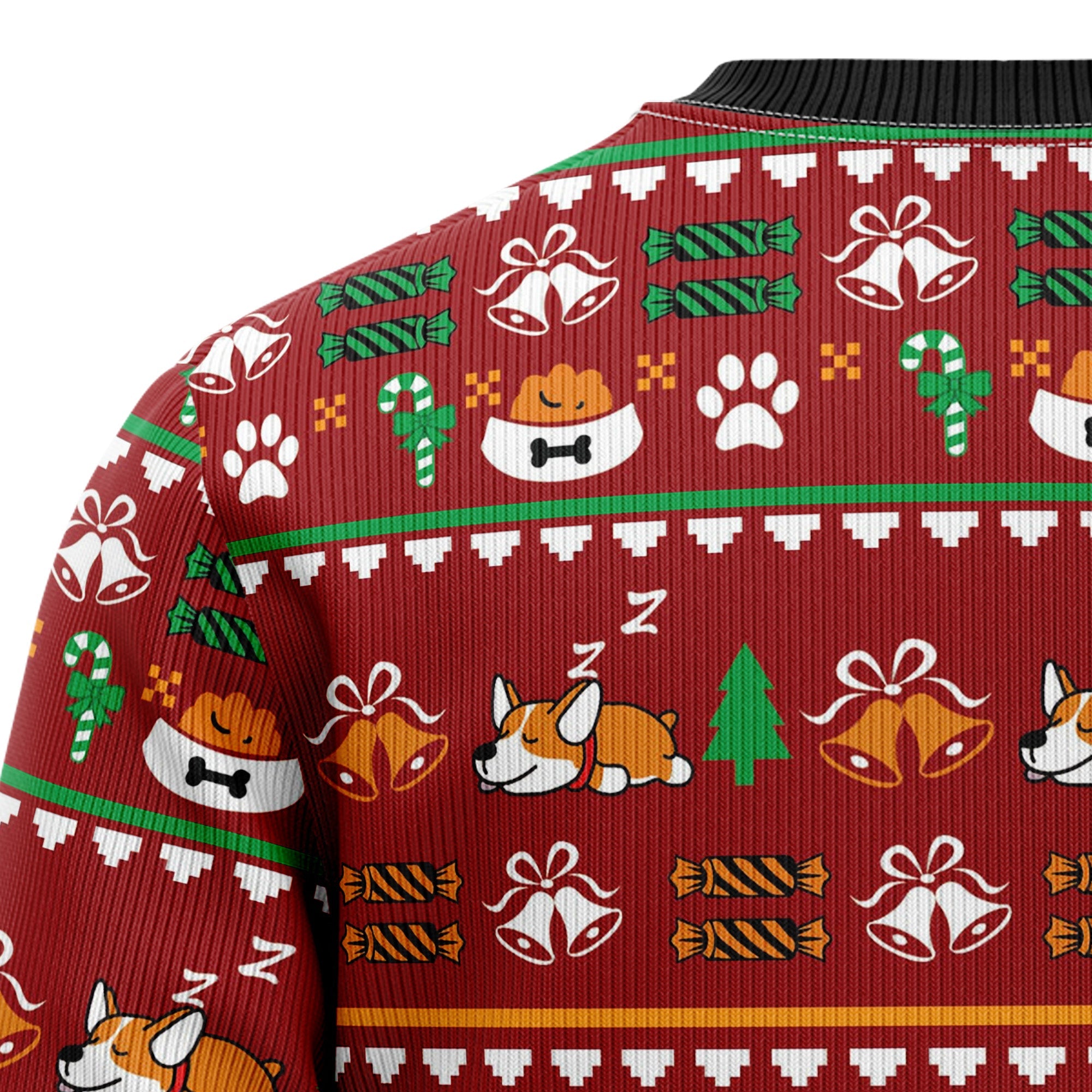 Funny Corgi Merry X-mas Ugly Christmas Sweater - Unisex Holiday Party Pullover, Funny Christmas Gift for Men Women