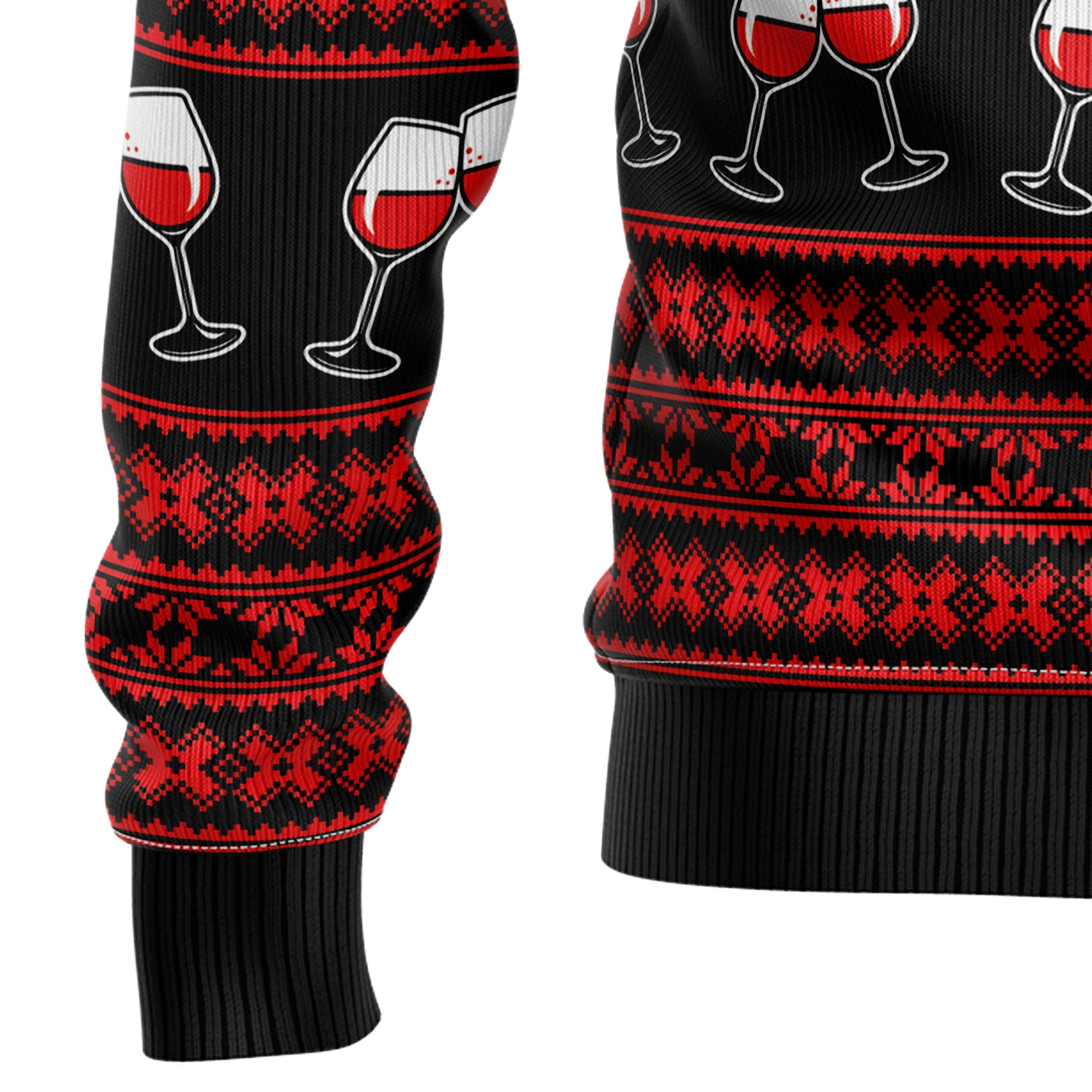 Wine Lover Ugly Christmas Sweater - Red Wine Mama - Unisex Holiday Party Pullover, Funny Christmas Gift for Men Women