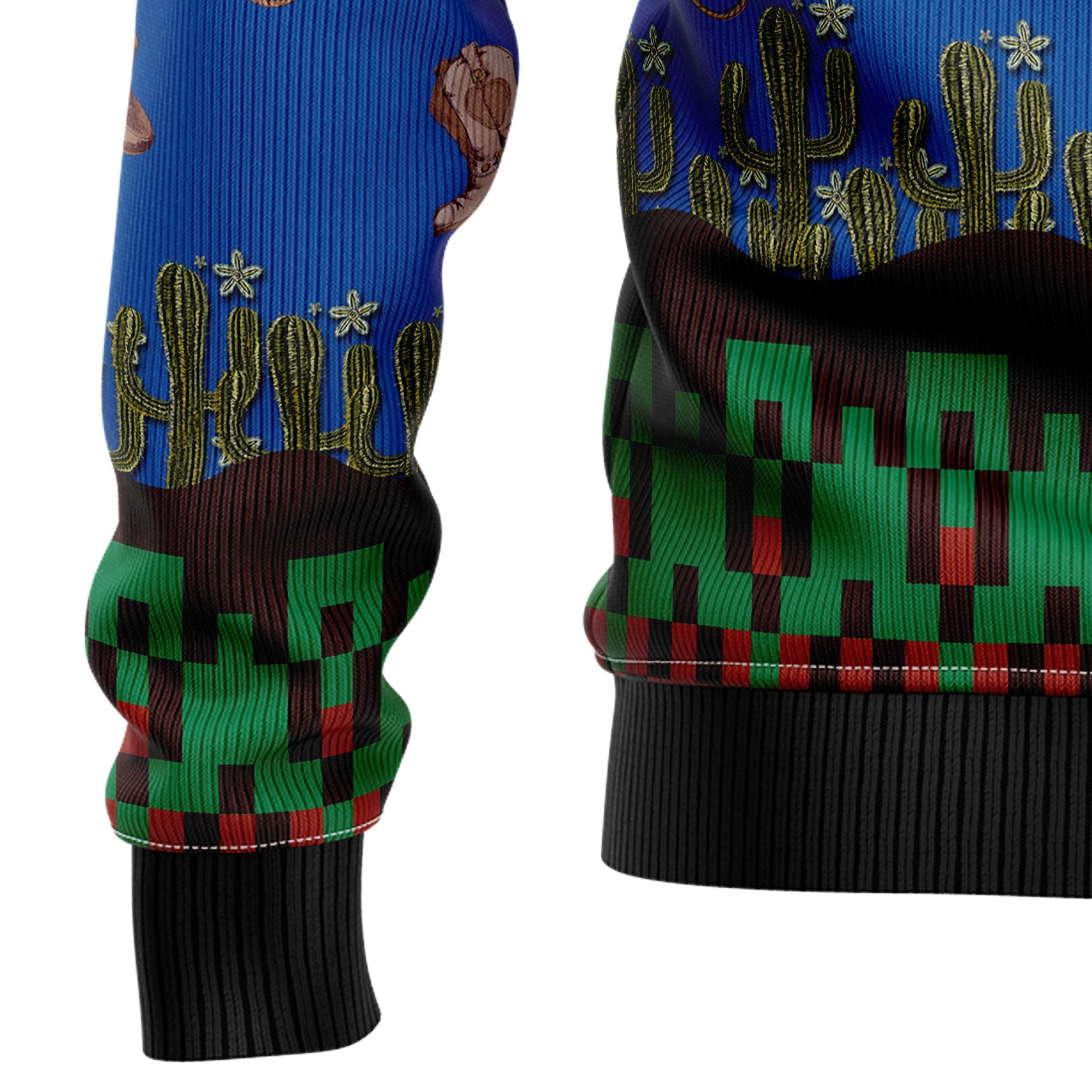 Cowboy Desert Ugly Christmas Sweater - Funny Holiday Party Pullover for Men and Women, Festive Christmas Gift 2026