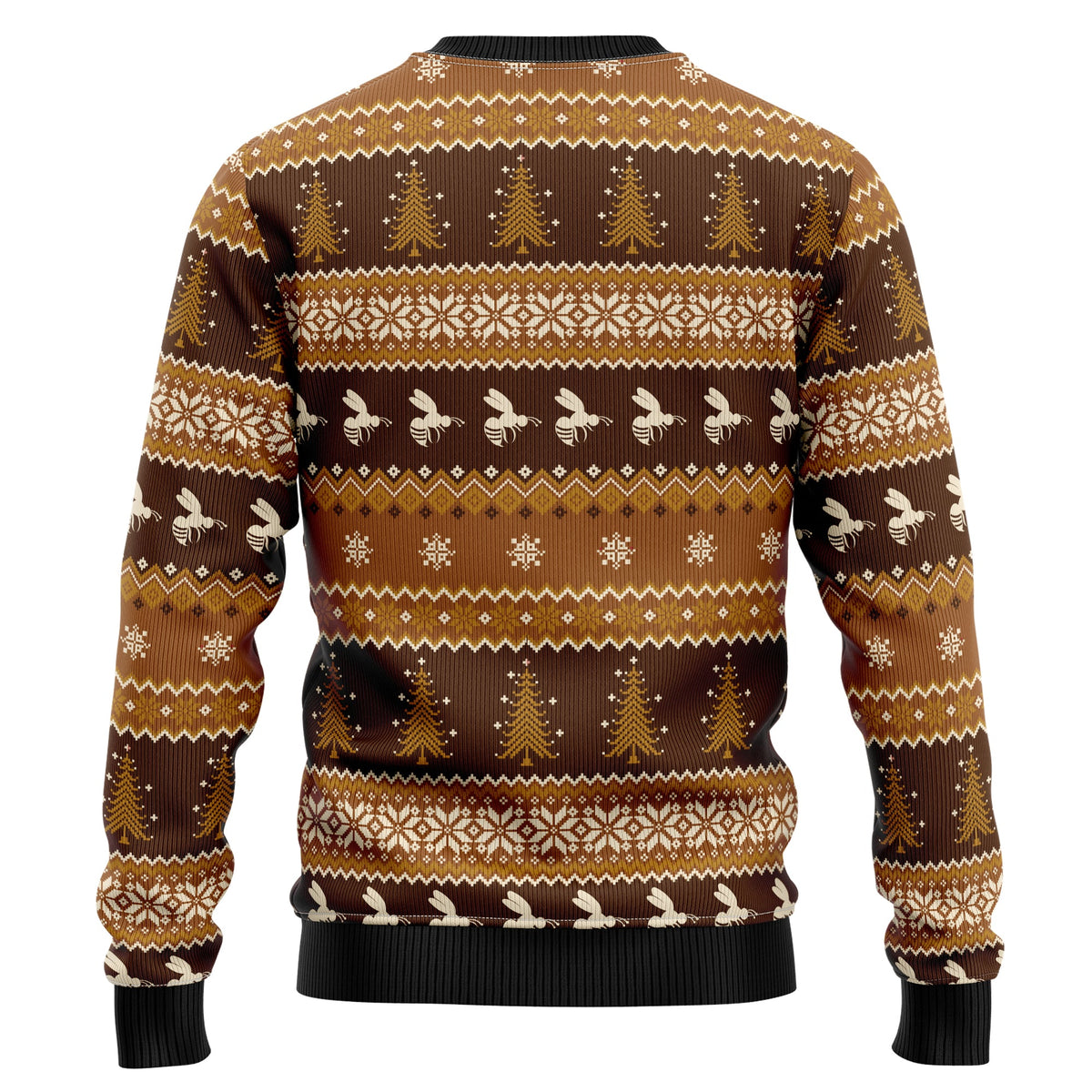 Bee Merry Christmas Sweater - Funny Ugly Christmas Sweater for Men and Women, Unisex Holiday Party Outfit